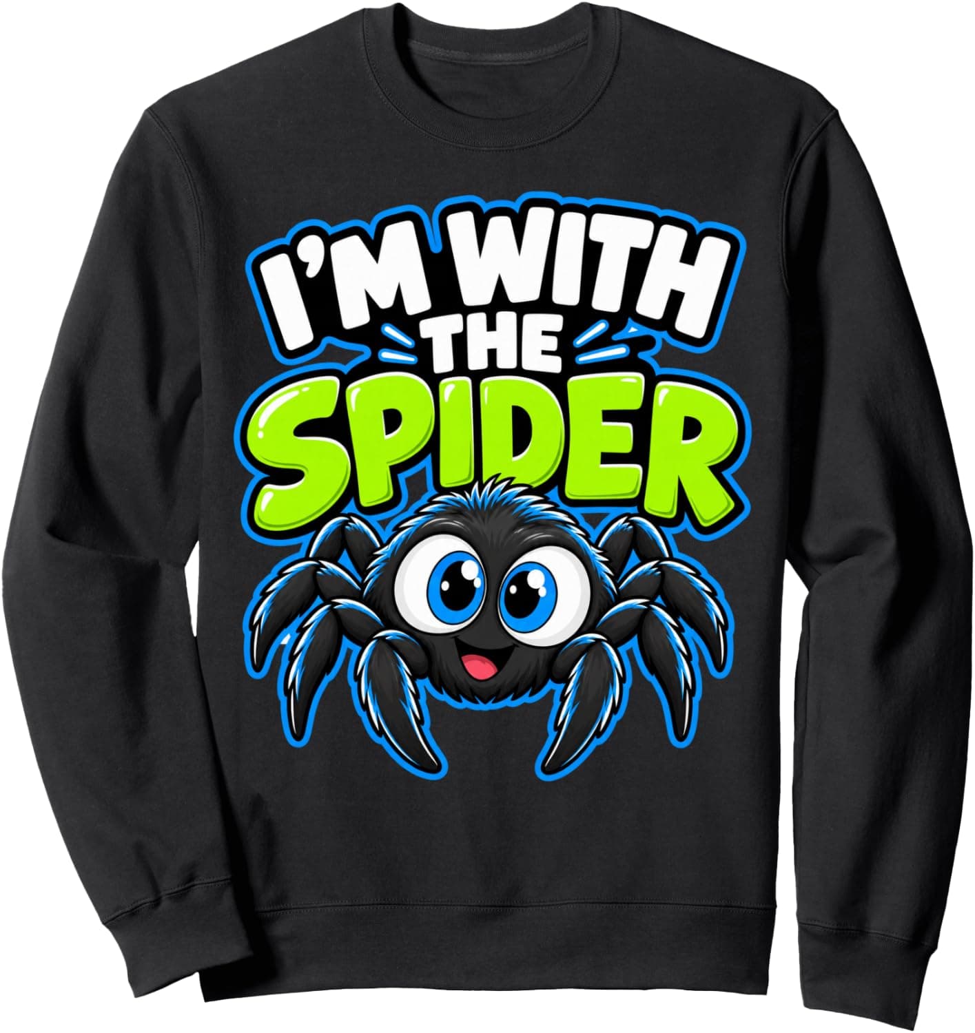 I'm with the Spider Funny Matching Halloween Costume Party Sweatshirt - Trending Amazon merch on demand shirt with BSR 1,264,752