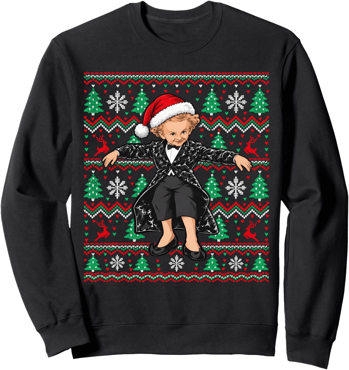 Funny Tiptoeing Rumpelstiltskin Meme Ugly Christmas Sweater Sweatshirt - Trending Amazon merch on demand shirt with BSR 1,268,023
