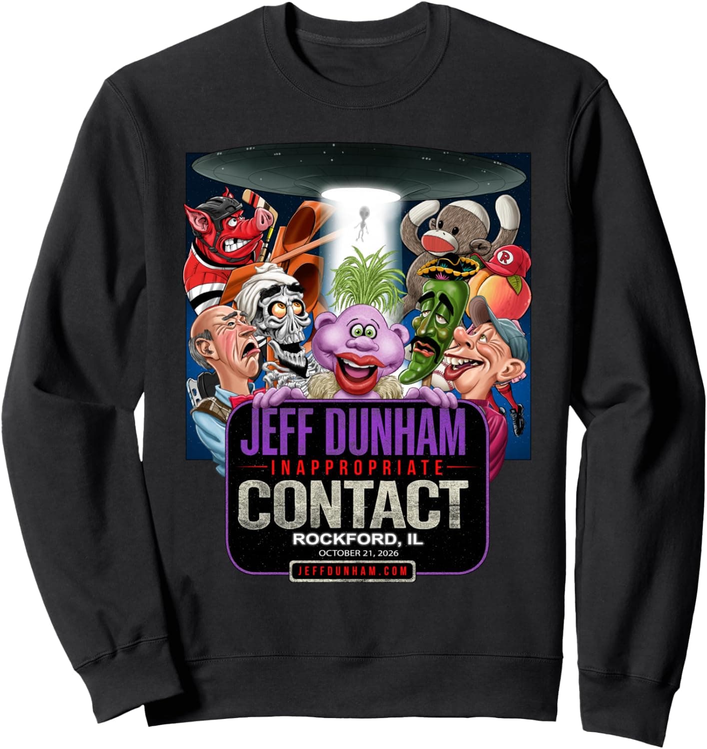 Jeff Dunham Rockford, IL Sweatshirt - Trending POD product with BSR 623,806