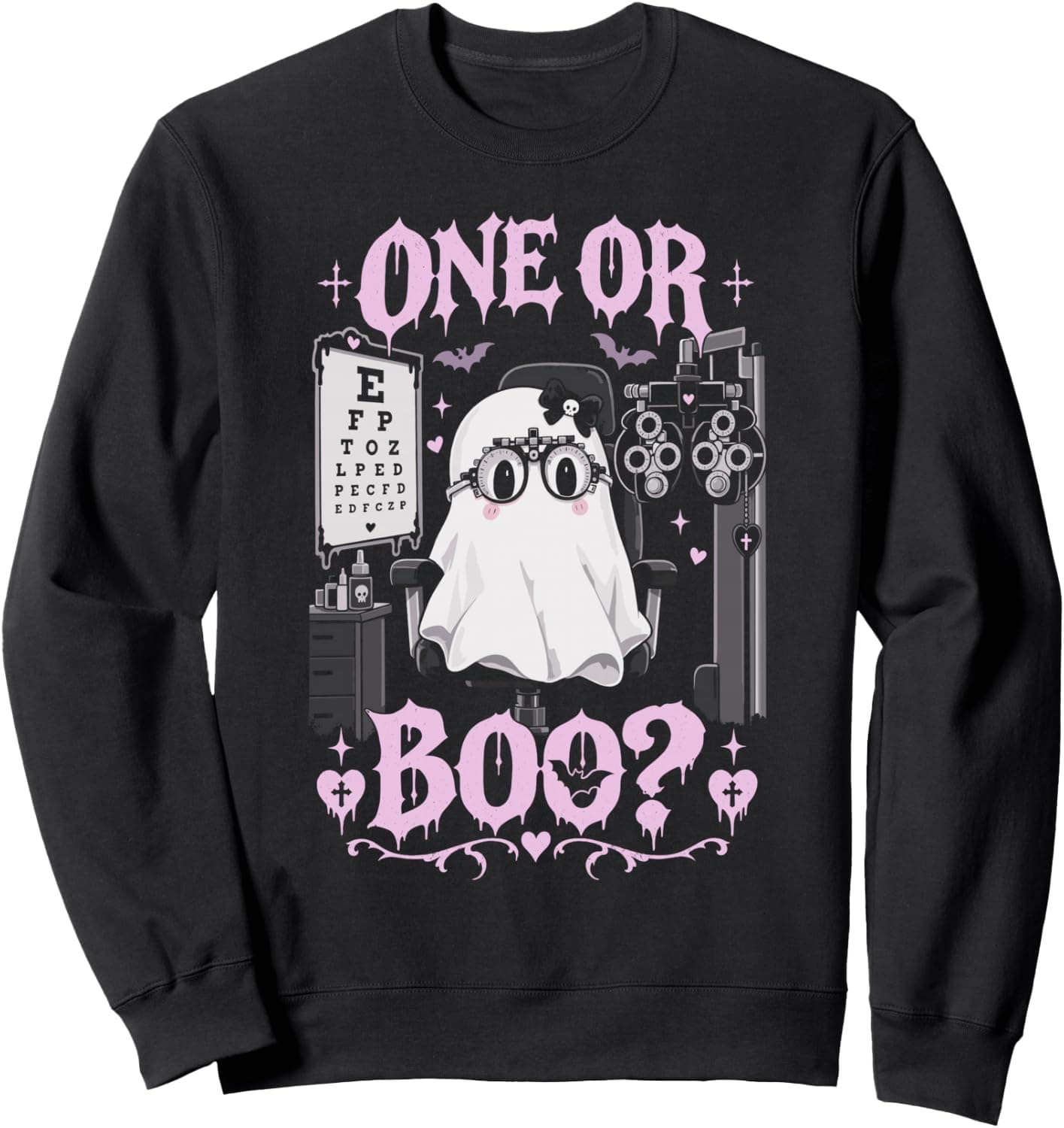 Cute Optometry Halloween - Funny Optometry Pun Eye Doctor Sweatshirt - Trending Amazon merch on demand shirt with BSR 1,097,392