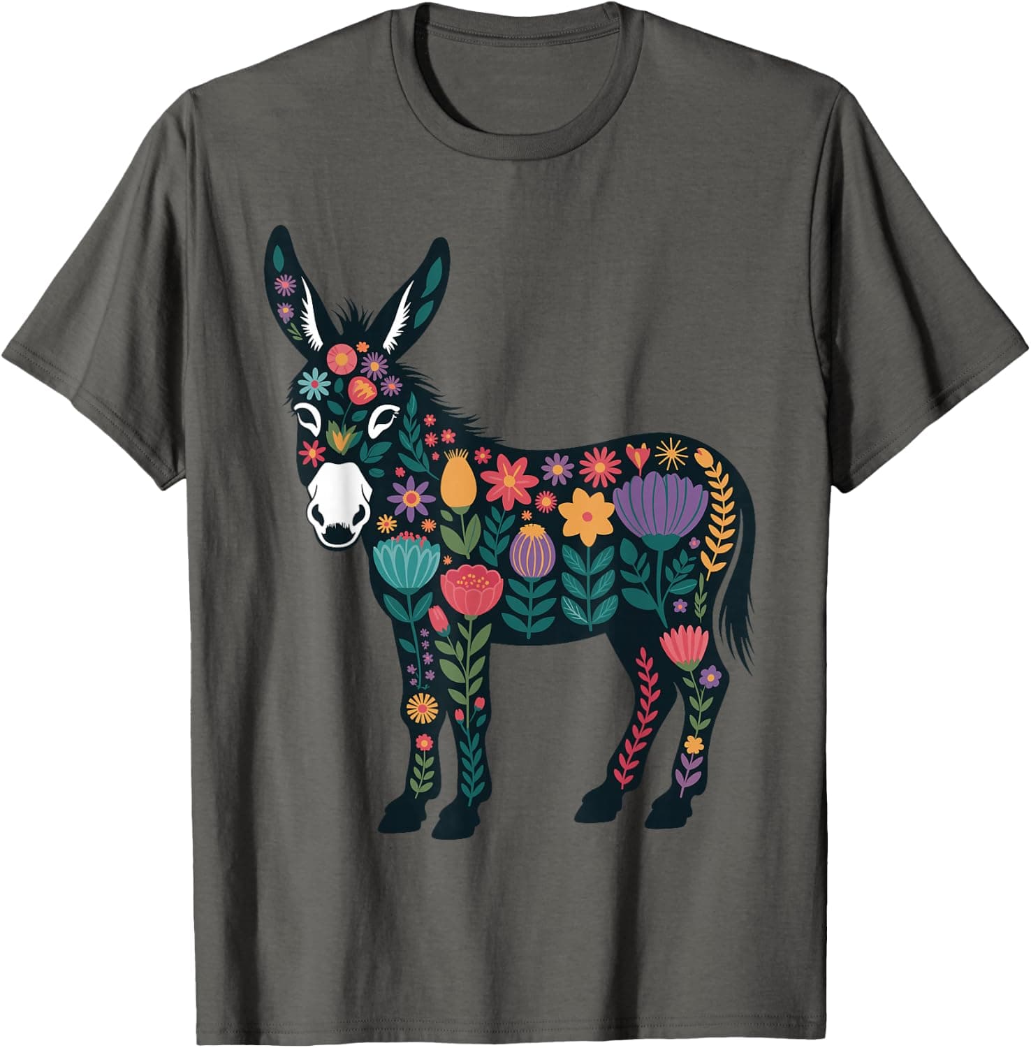 Funny Donkey Art for Women Girls Mom Miniature Mule Donkey T-Shirt - Trending Amazon merch on demand shirt with BSR 1,357,294