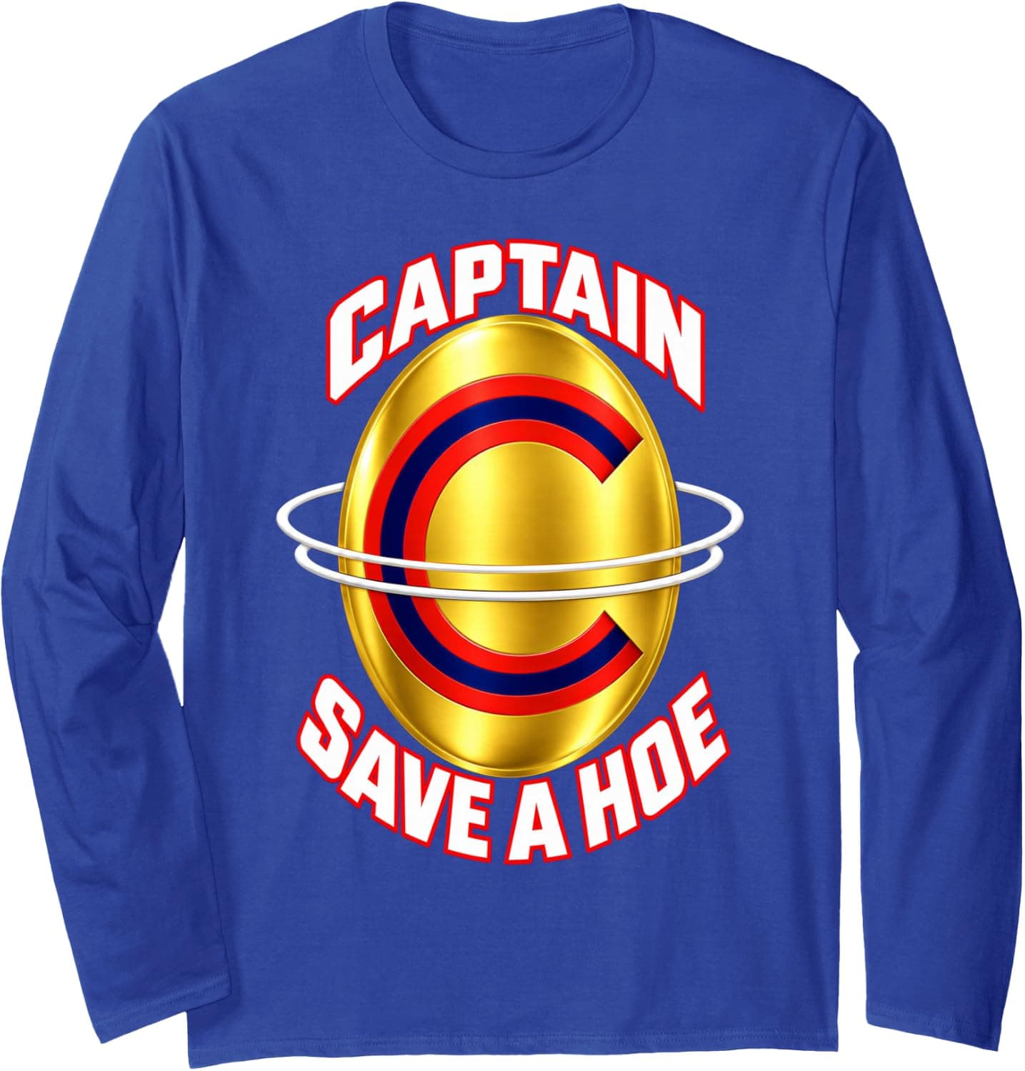 Captain Save a Hoe Funny Halloween Costume Design Long Sleeve T-Shirt - Trending POD product with BSR 550,804