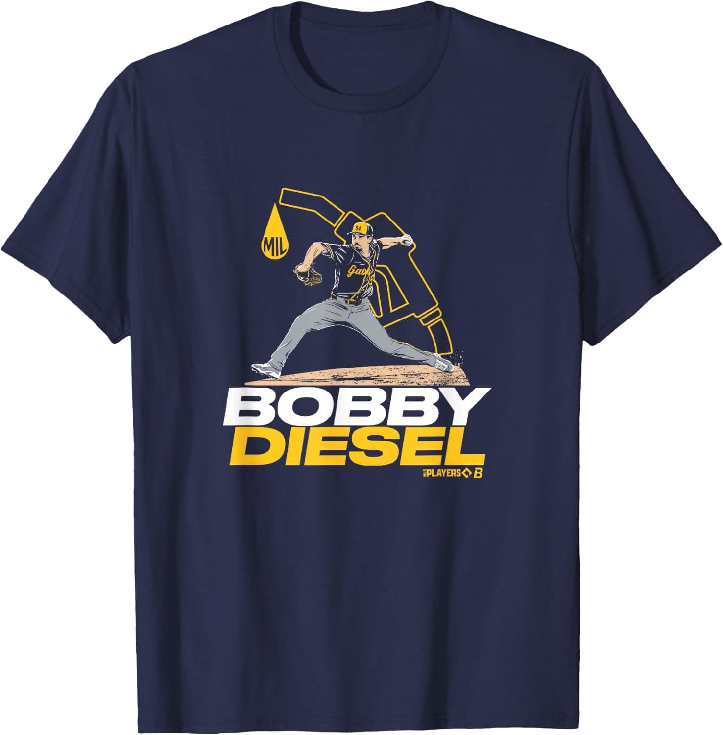 Robert Gasser - Bobby Diesel - Milwaukee Baseball T-Shirt - Trending Amazon merch on demand shirt with BSR 2,172,660