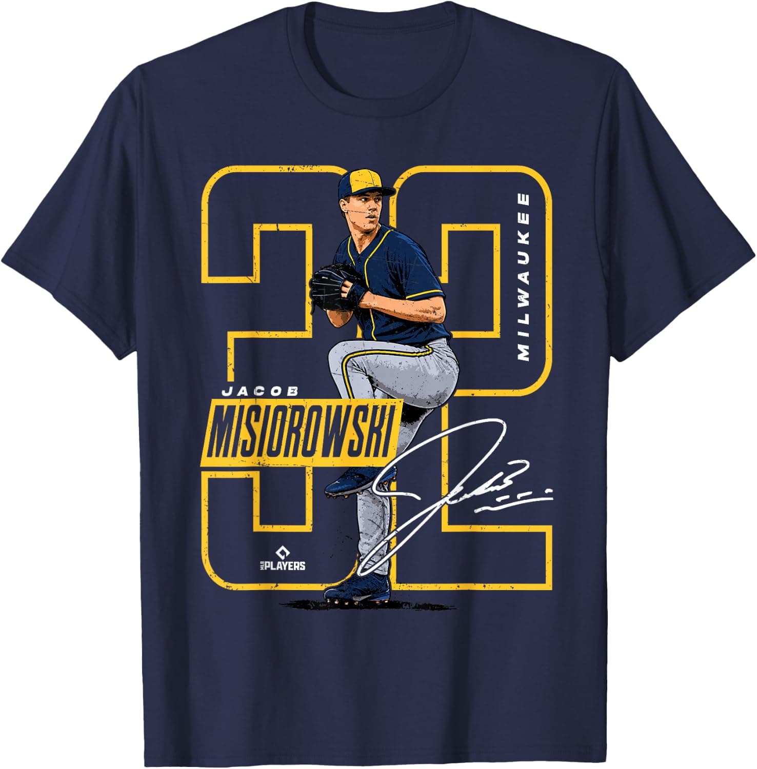 Jacob Misiorowski | Milwaukee MLB Baseball | MLBJMI202M T-Shirt - Trending Amazon merch on demand shirt with BSR 685,893