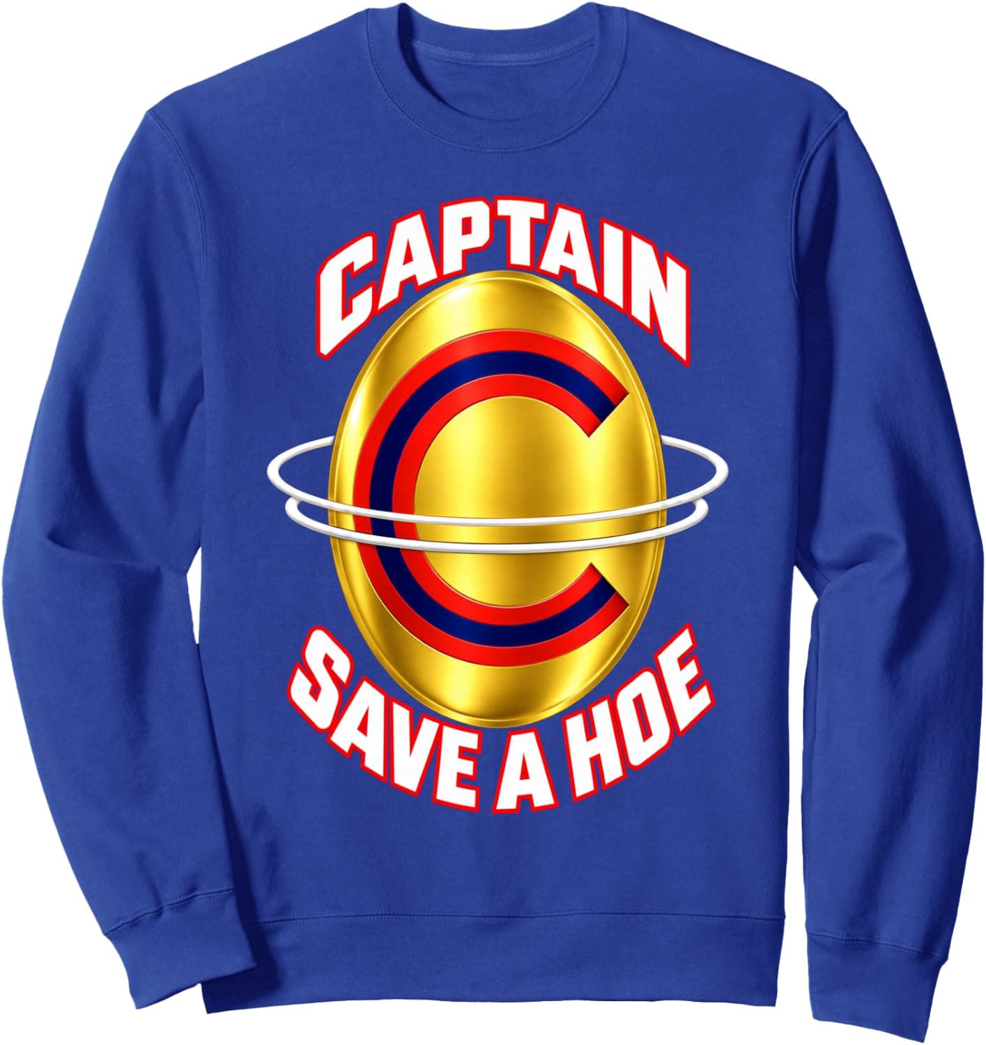 Captain Save a Hoe Funny Halloween Costume Design Sweatshirt - Trending Amazon merch on demand shirt with BSR 961,693