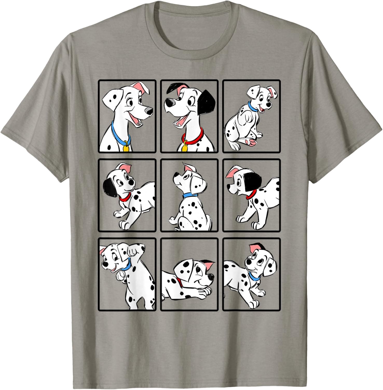 Disney 101 Dalmatians Puppy Group Shot Portrait Boxes T-Shirt - Trending POD product with BSR 94,564