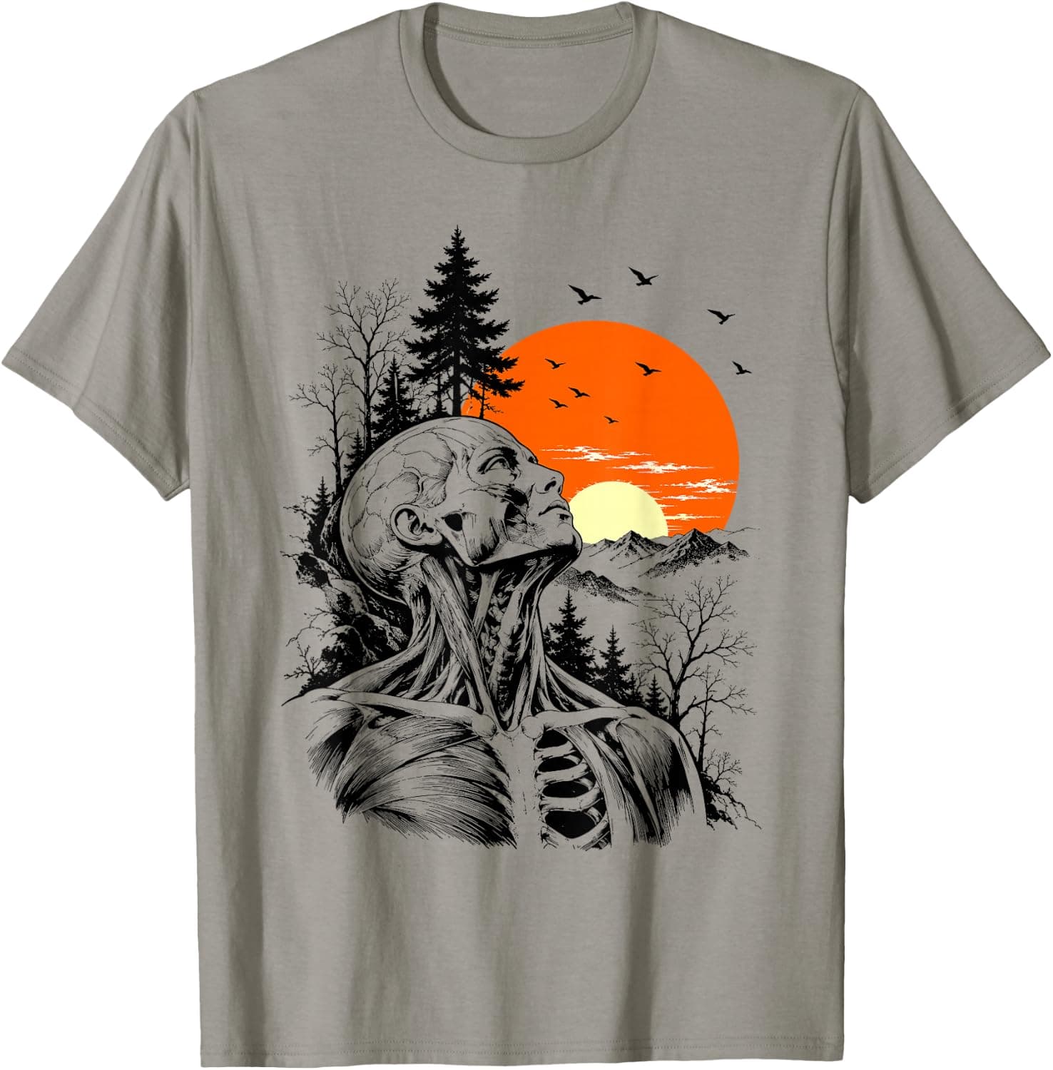 Funny Vintage Hangover Human Tree Art T-Shirt - Trending POD product with BSR 107,740
