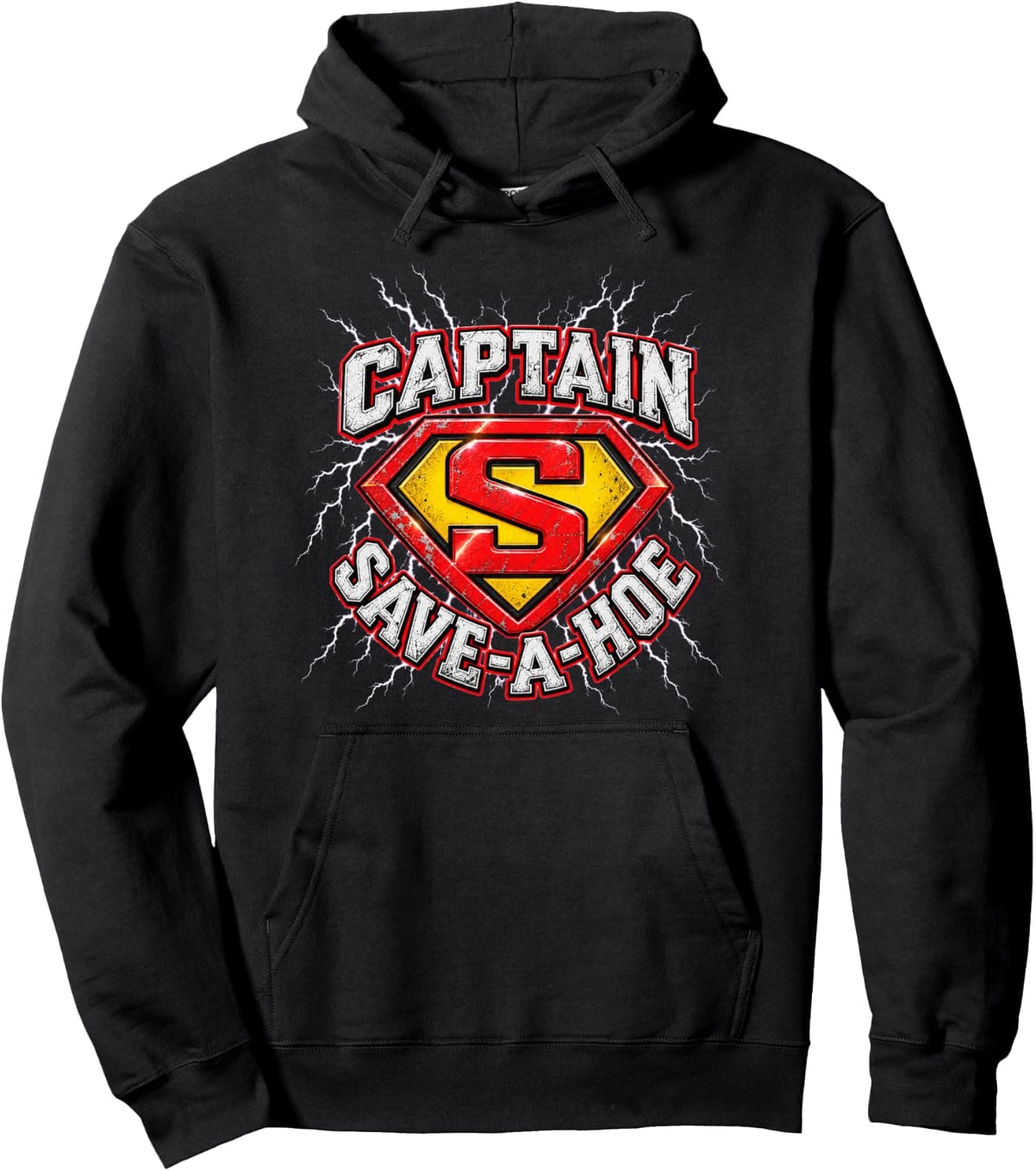 Captain Save A Hoe Funny Comic Costume Halloween Shirt Mens Pullover Hoodie - Trending POD product with BSR 710,288
