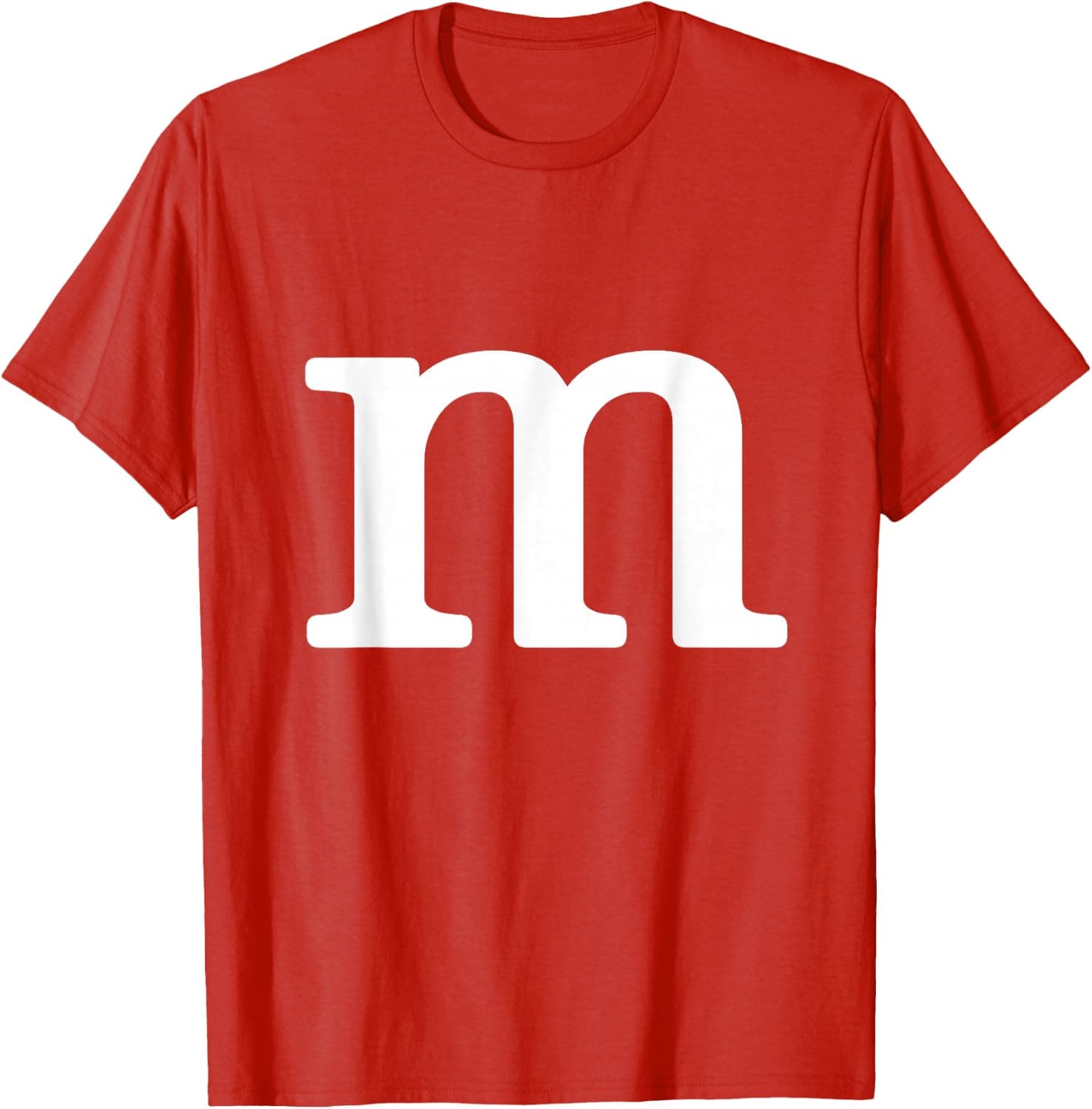 Letter M Funny Group Halloween Team Easy Lazy Costume T-Shirt - Trending POD product with BSR 42,587