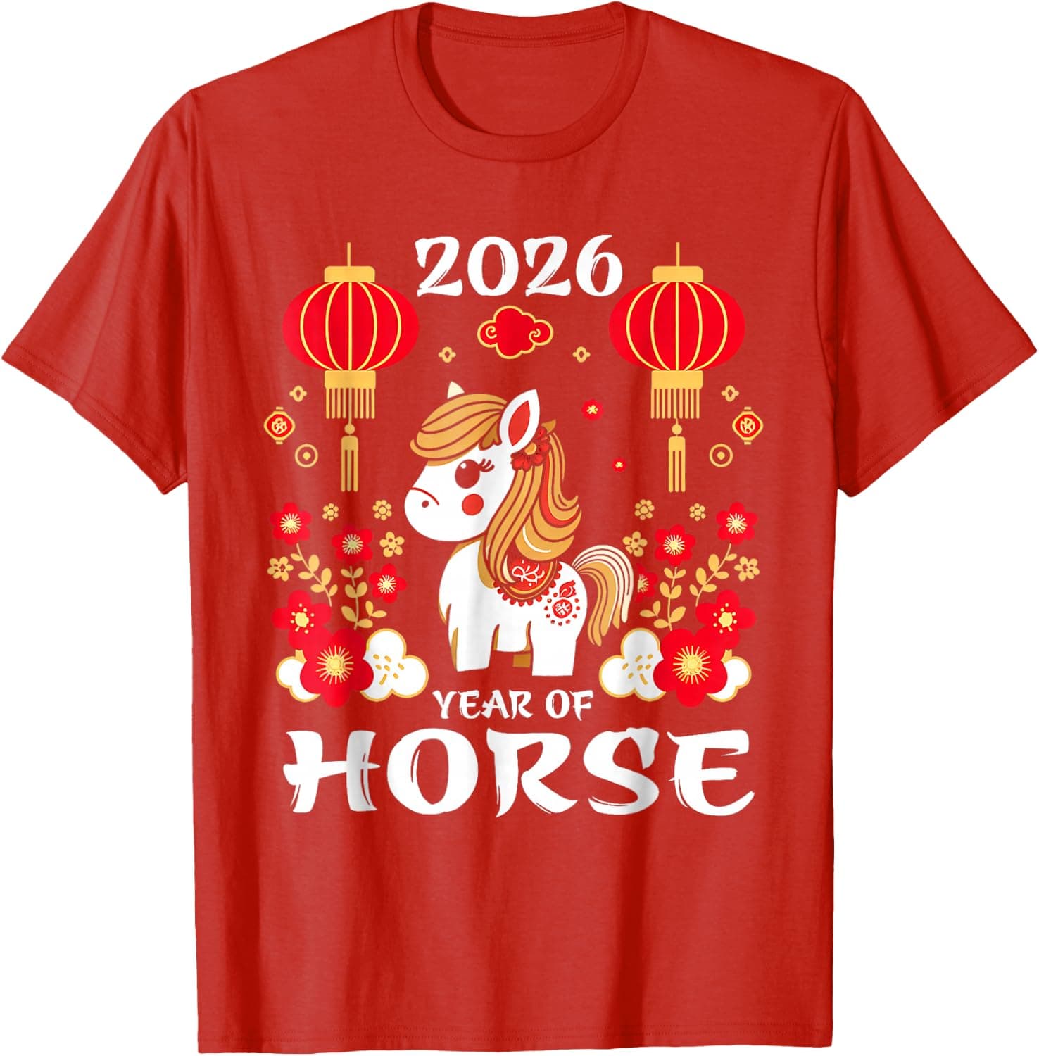 2026 Year of The Horse Lunar New Year 2026 Chinese New Year T-Shirt - Trending POD product with BSR 212,330