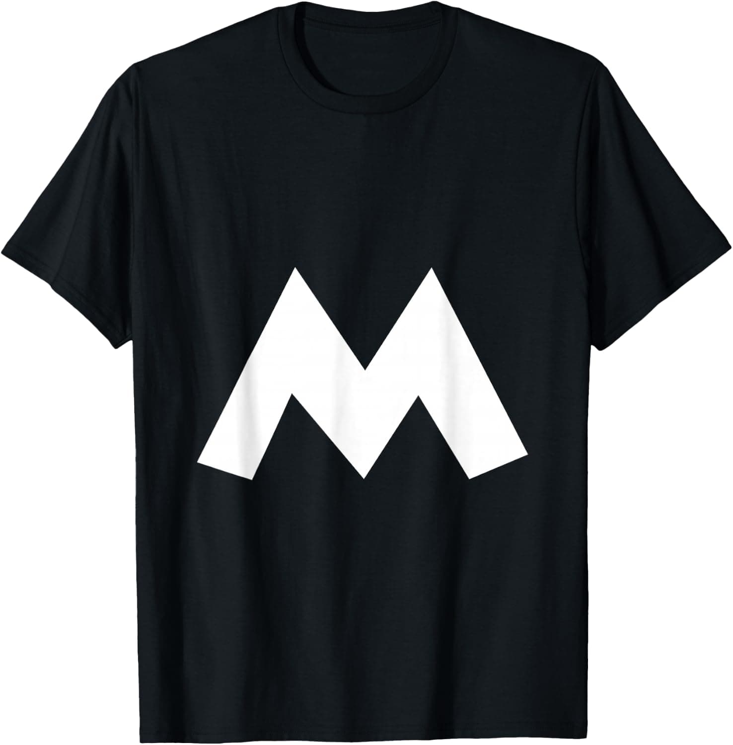 Letter M Bold Capital Halloween Group Matching Initial T-Shirt - Trending Amazon merch on demand shirt with BSR 1,948,529
