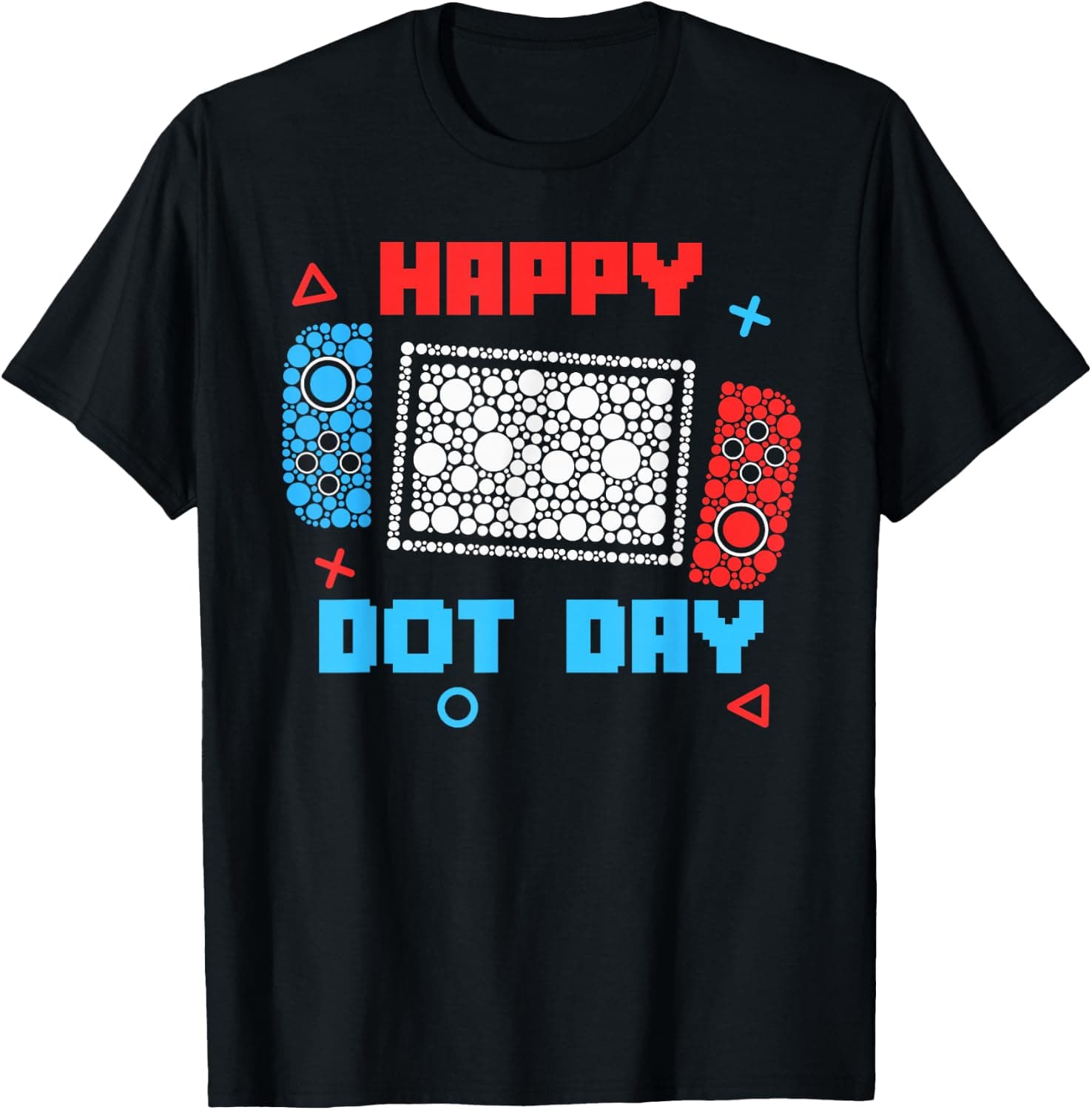 Happy Dot Day Gamer Controller Polka Dot Boys Kids Men T-Shirt - Trending POD product with BSR 126,717