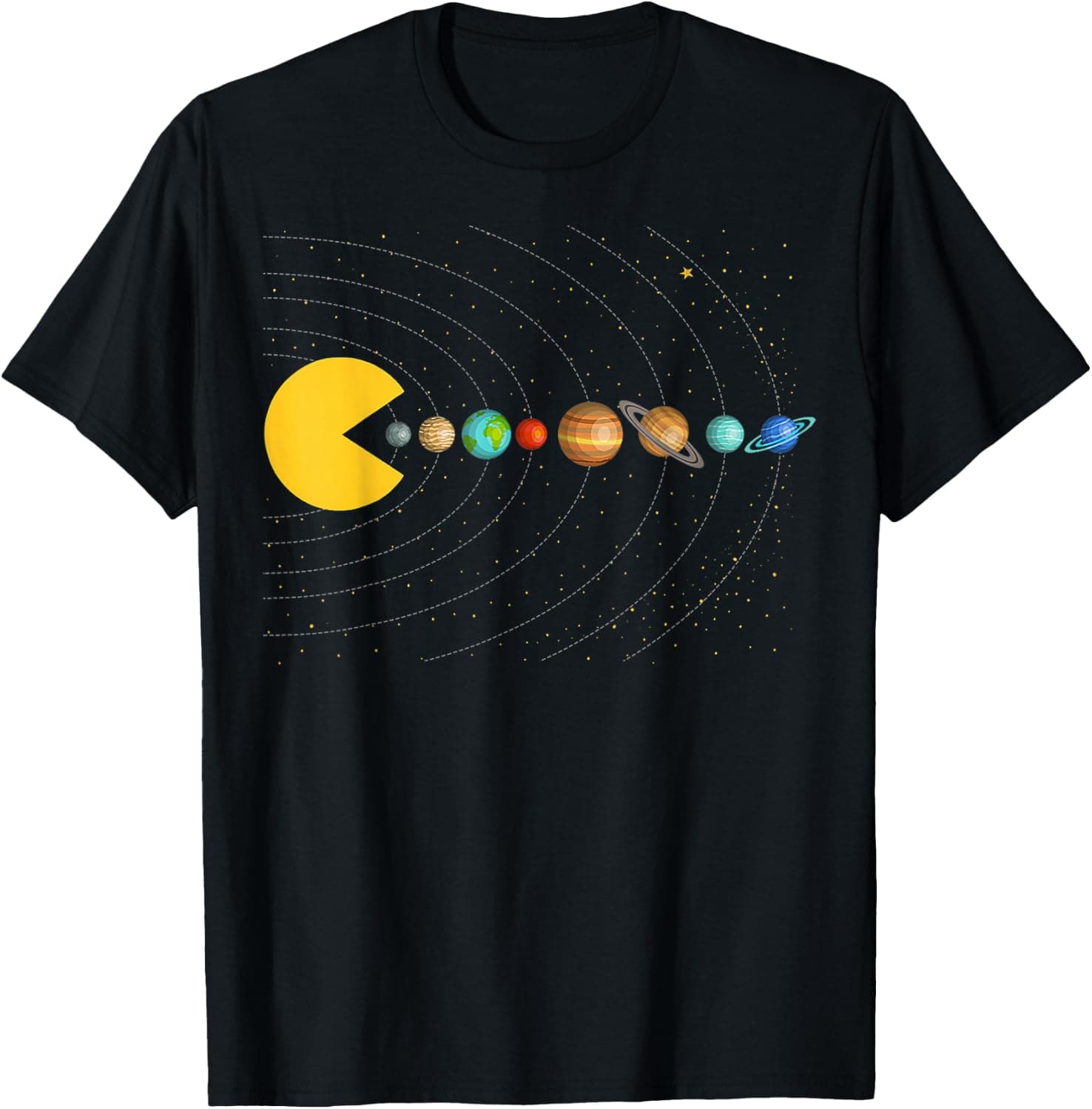 Solar System Astronomy Space Video Games Funny Gifts Graphic T-Shirt - Trending POD product with BSR 84,077