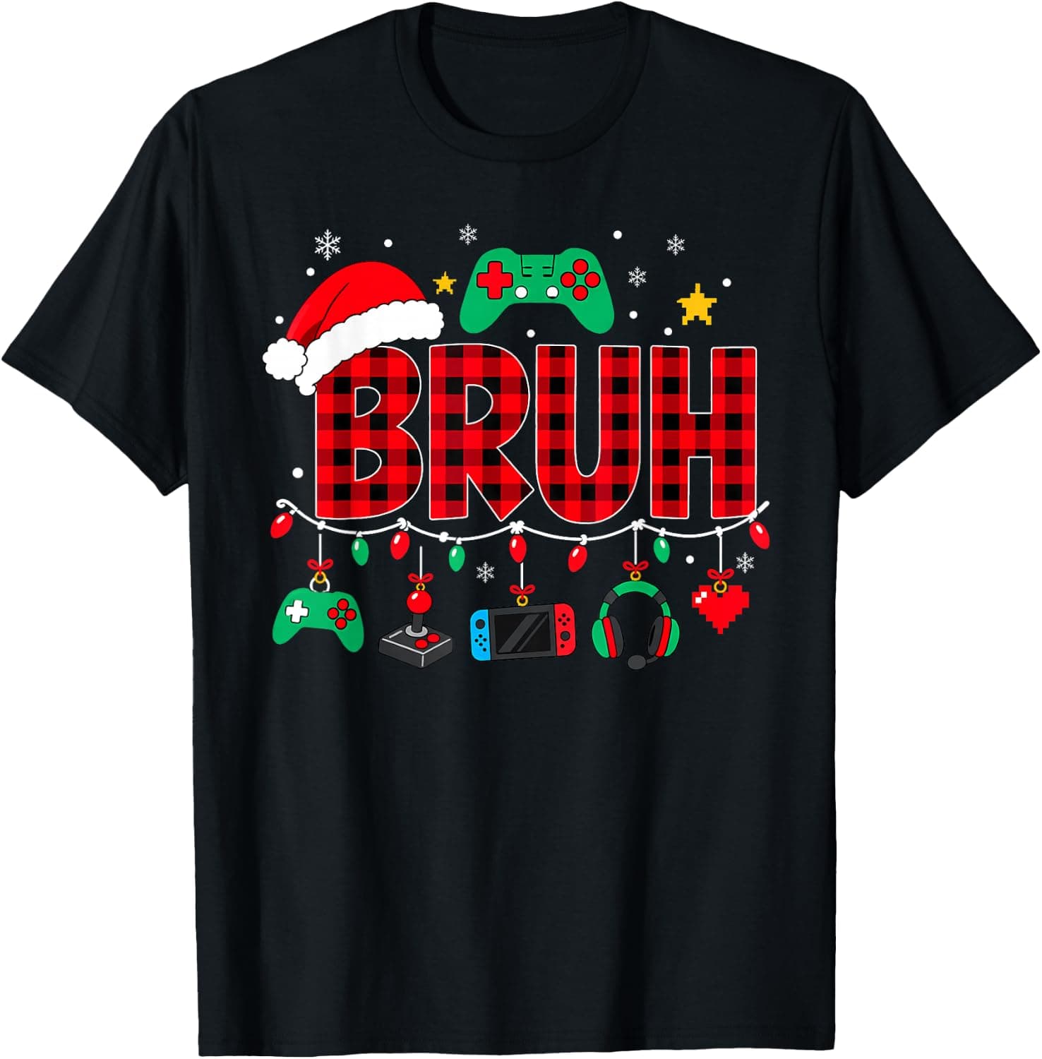 Funny Boys Christmas Pajamas Red Plaid Teens Kids Men Xmas T-Shirt - Trending Amazon merch on demand shirt with BSR 1,148,004