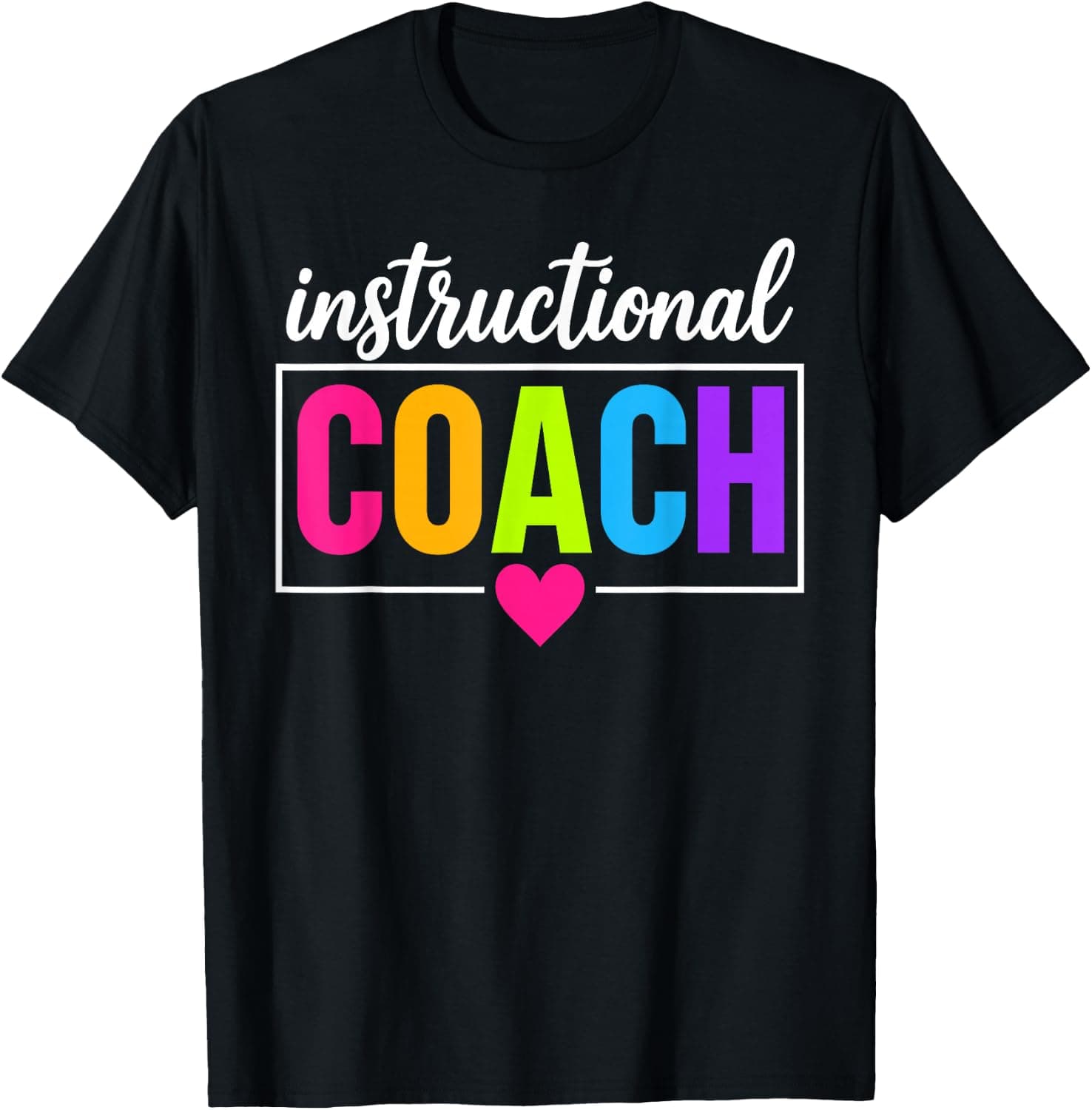 Instructional Coach Art for Men Women Kids Teacher Mentor T-Shirt - Trending Amazon merch on demand shirt with BSR 1,435,902