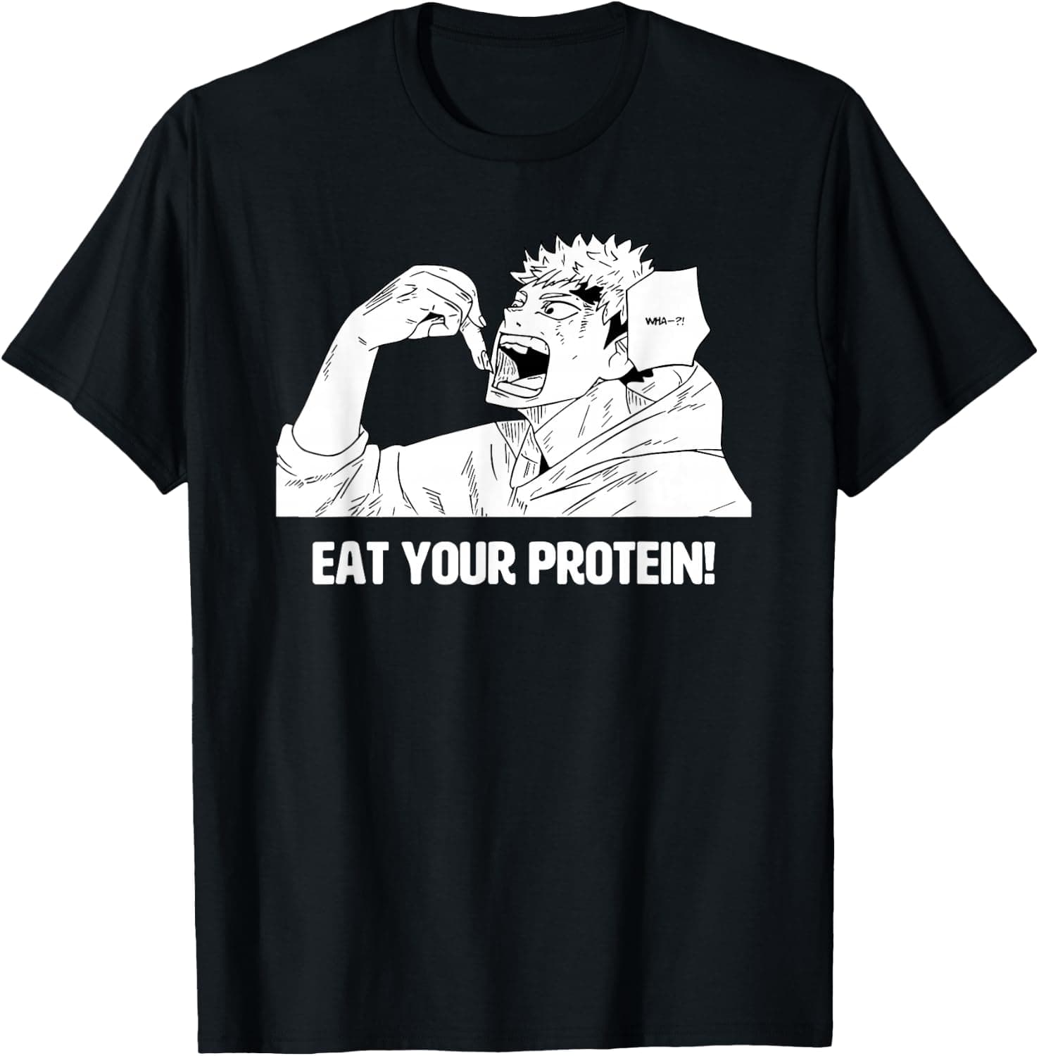 Eat Your Protein Anime Gym, Pump Funny T-Shirt - Trending POD product with BSR 225,235