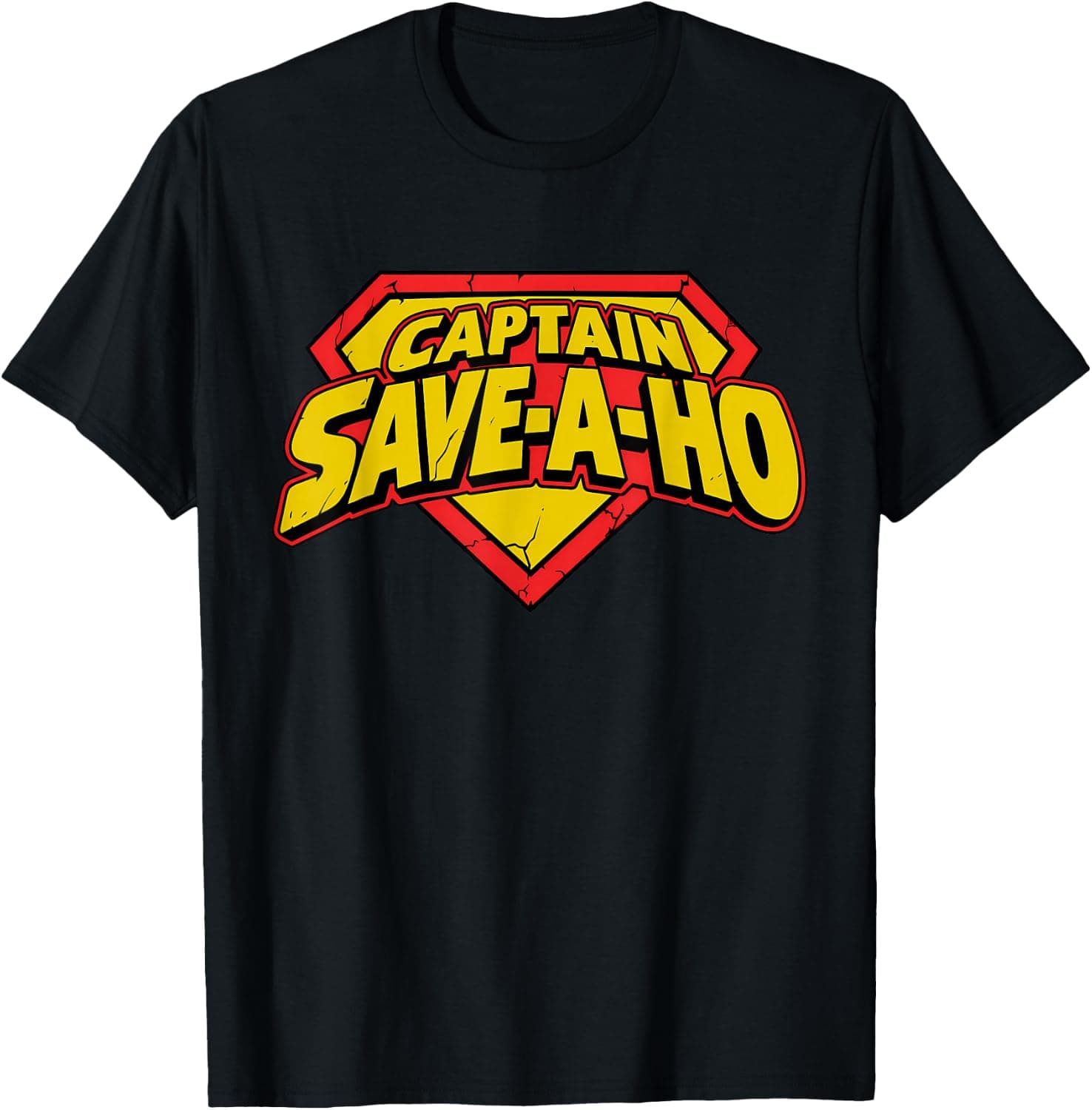 Funny Super Hero Lovers Captain Save-A-Ho Christmas Jokes T-Shirt - Trending POD product with BSR 82,998