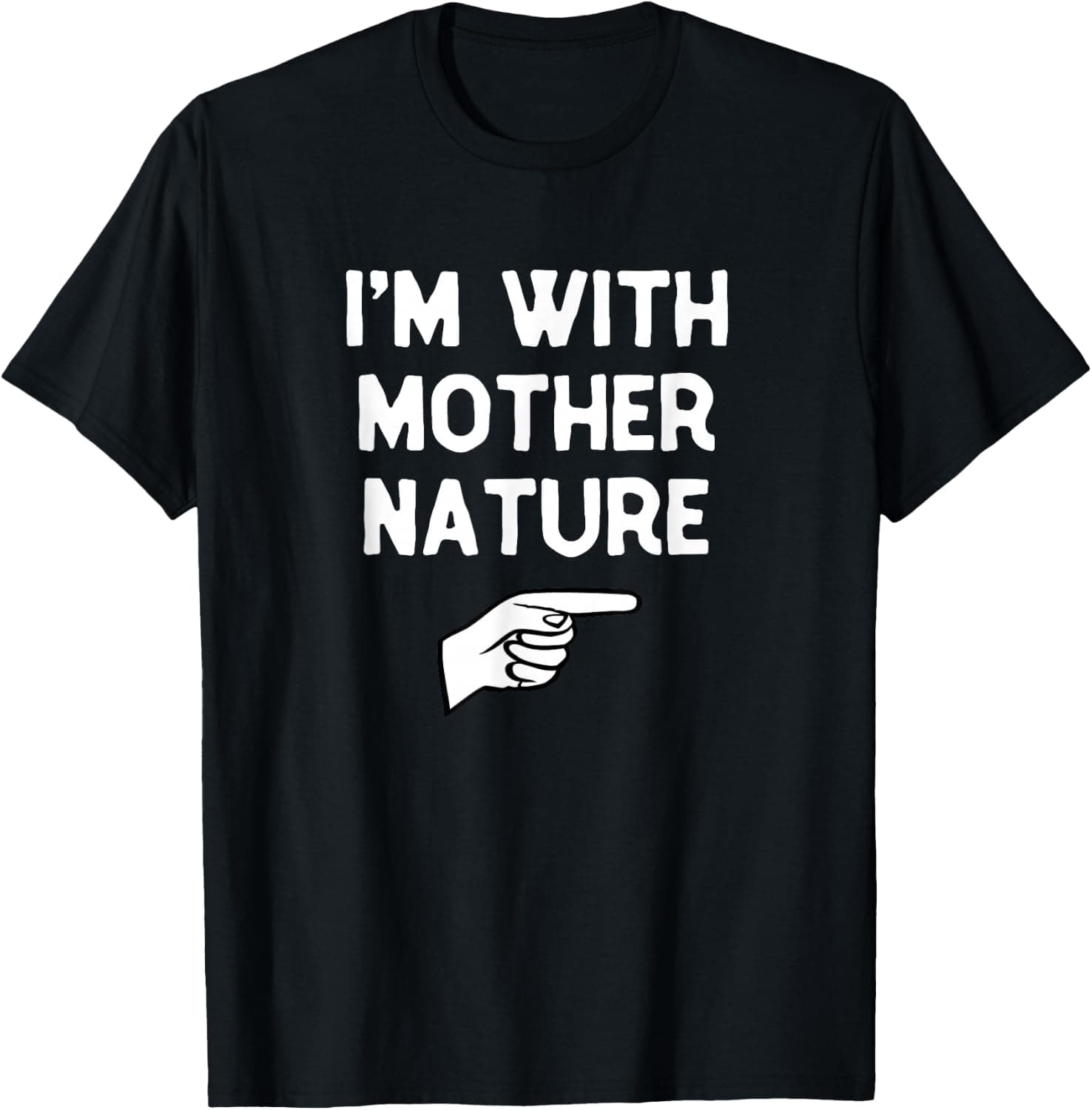 I’m with The Mother Nature Funny Halloween Matching Costume T-Shirt - Trending POD product with BSR 2,113,860