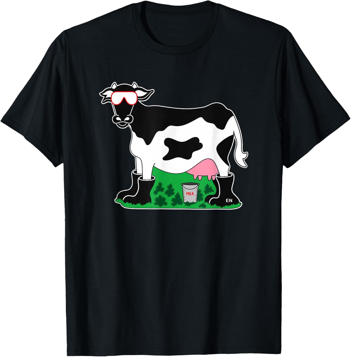 Funny Holstein Cow Sunglasses Dairy Farmer Cow Lover T-Shirt - Trending POD product with BSR 1,728,001