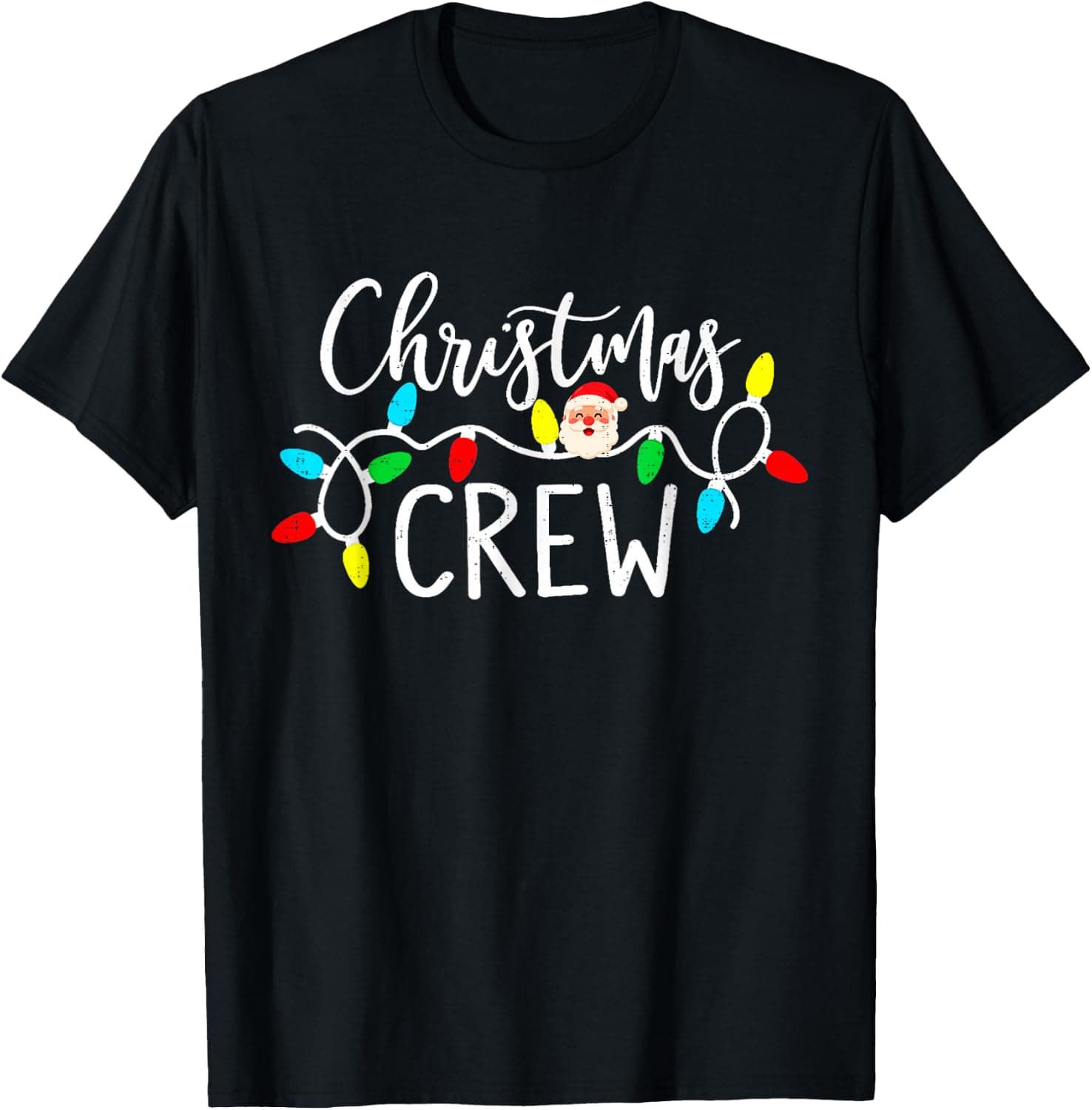 Christmas Xmas Funny Family Matching Christmas Crew Lights T-Shirt - Trending Amazon merch on demand shirt with BSR 973,712