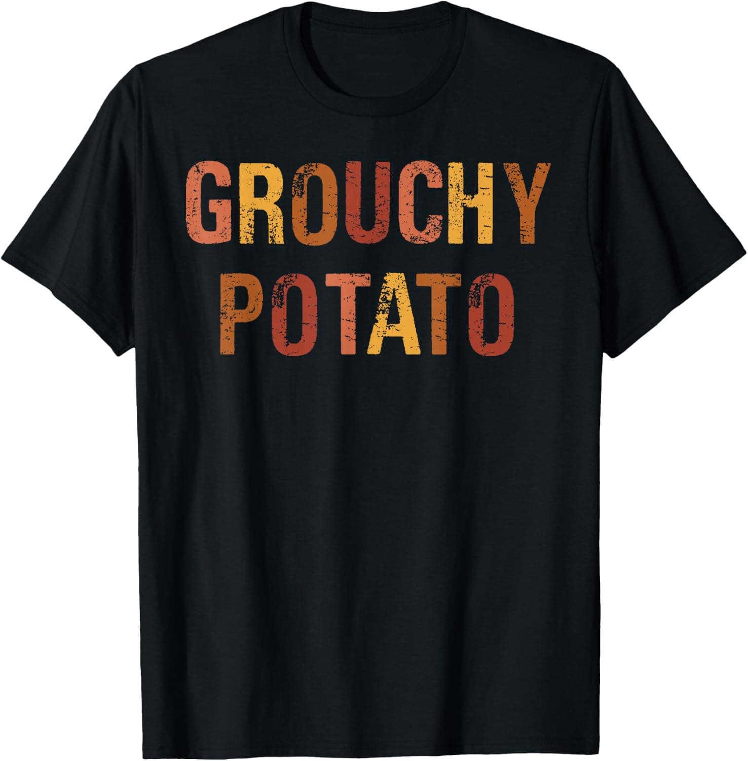 Sweet Potato and Grouchy Potato Thanksgiving Couple Matching T-Shirt - Trending Amazon merch on demand shirt with BSR 1,504,595