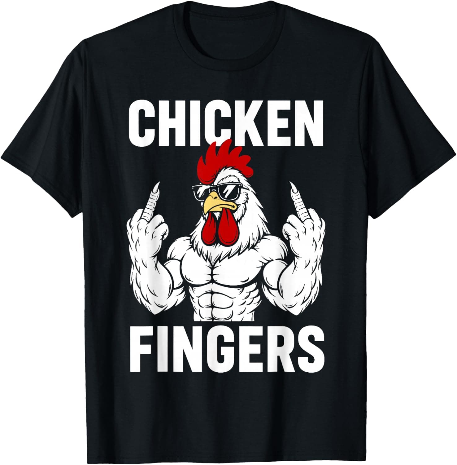 Chicken Fingers Costume for Men Women Fried Chicken Fingers T-Shirt - Trending Amazon merch on demand shirt with BSR 920,465