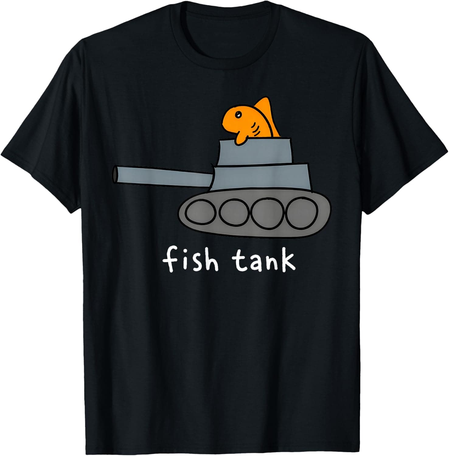 Fish Tank Funny Fish Military Tank Aquarium Pun Humor T-Shirt - Trending POD product with BSR 162,879