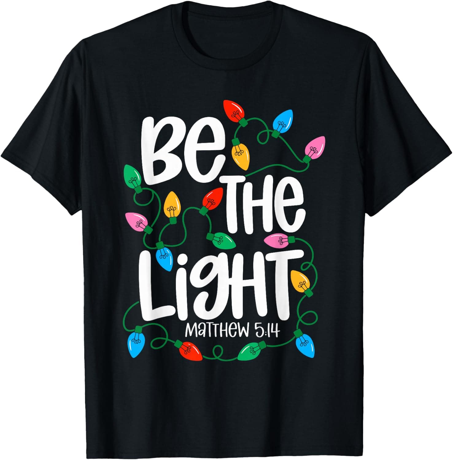 Lights Retro Xmas Matching T-Shirt - Trending Amazon merch on demand shirt with BSR 1,236,583