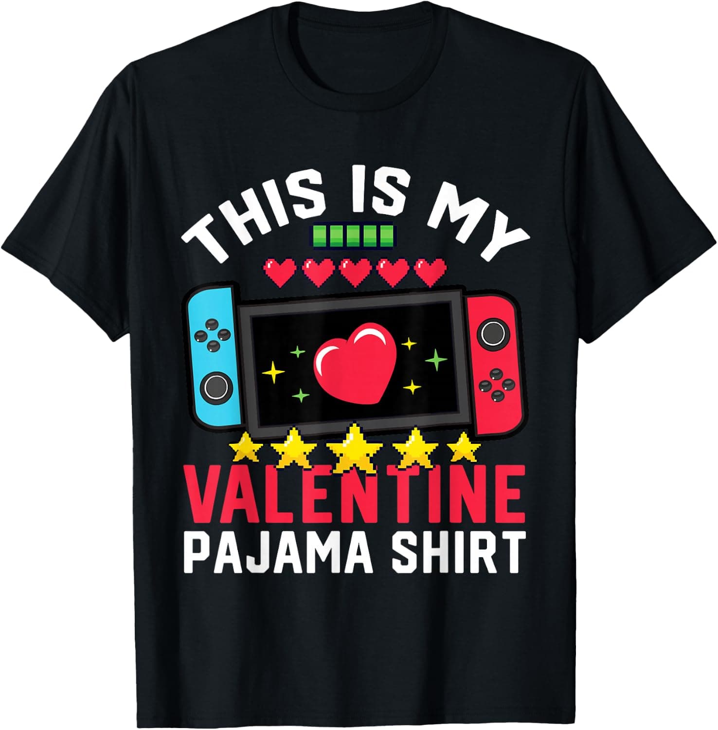 This is My Valentine Pajama Video Games Valentine Boy T-Shirt - Trending POD product with BSR 79,500