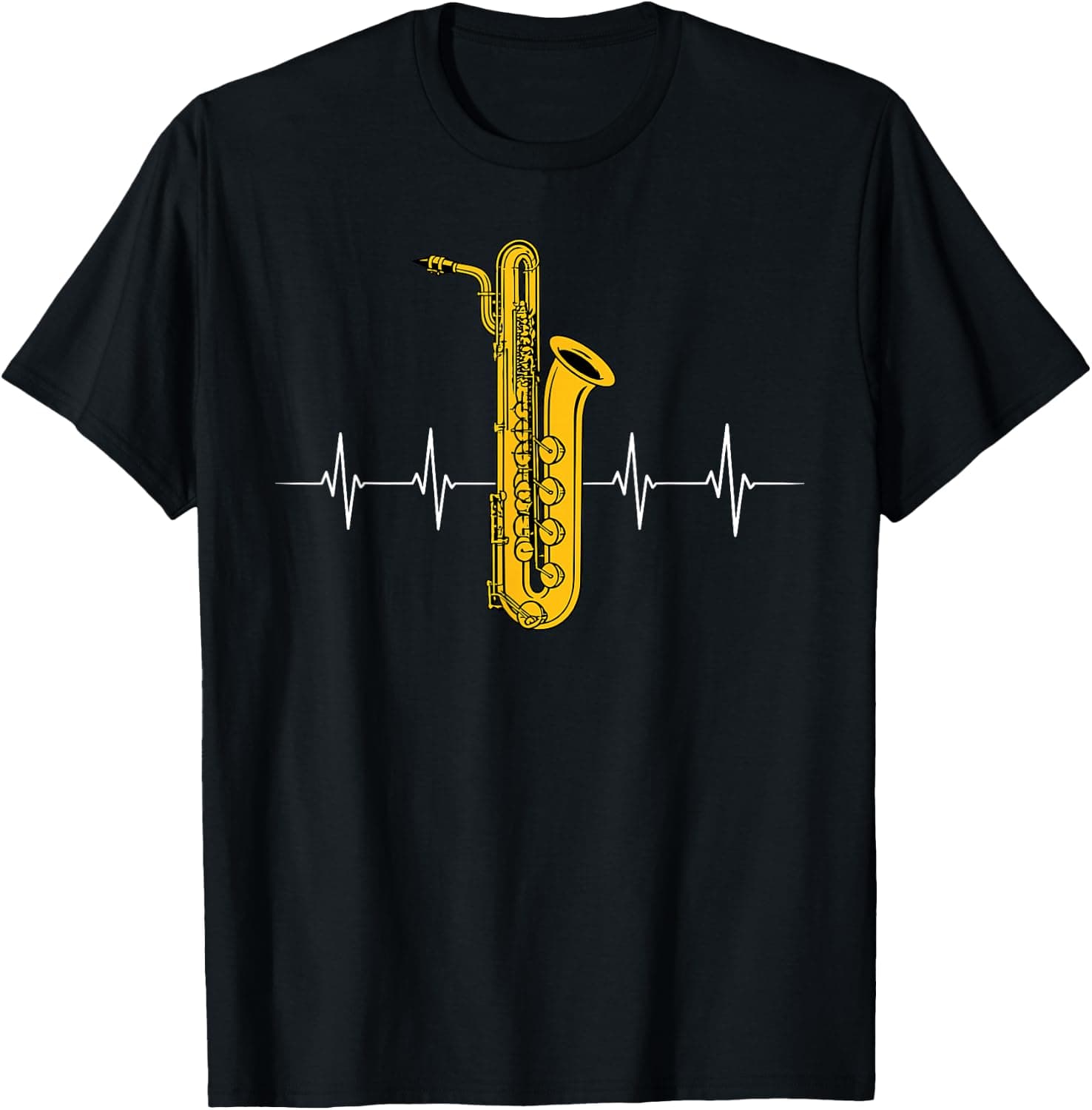 Baritone Sax Art for Men Women Kids Baritone Saxophone T-Shirt - Trending Amazon merch on demand shirt with BSR 1,502,455