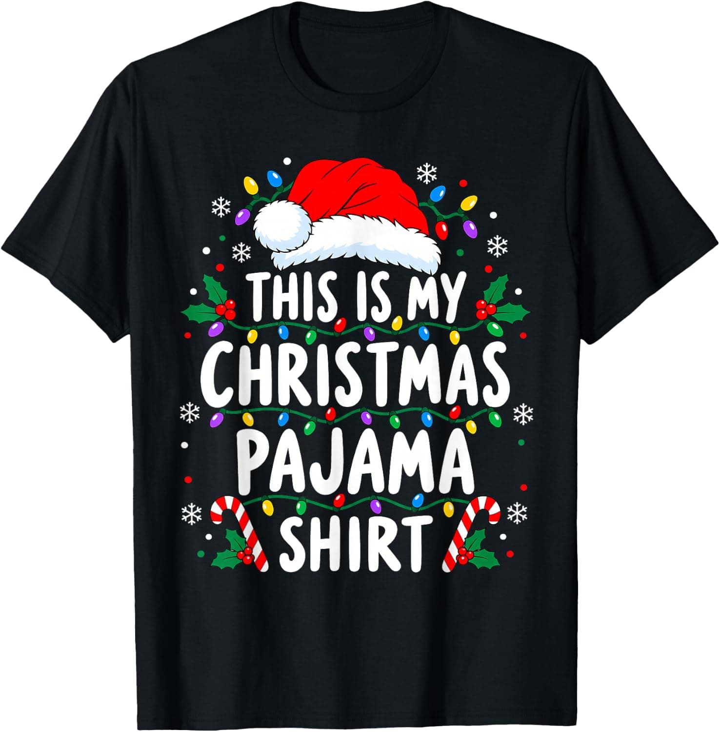 Christmas Pajamas Outfit Matching Xmas T-Shirt - Trending Amazon merch on demand shirt with BSR 1,290,508