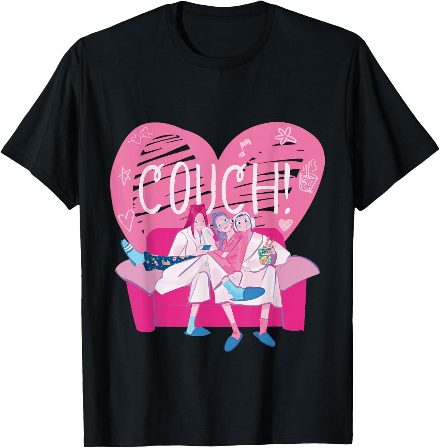 Kpop Demon Hunters HUNTR/X Love Letters Rumi Mira Zoey T-Shirt - Trending Amazon merch on demand shirt with BSR 1,148,617