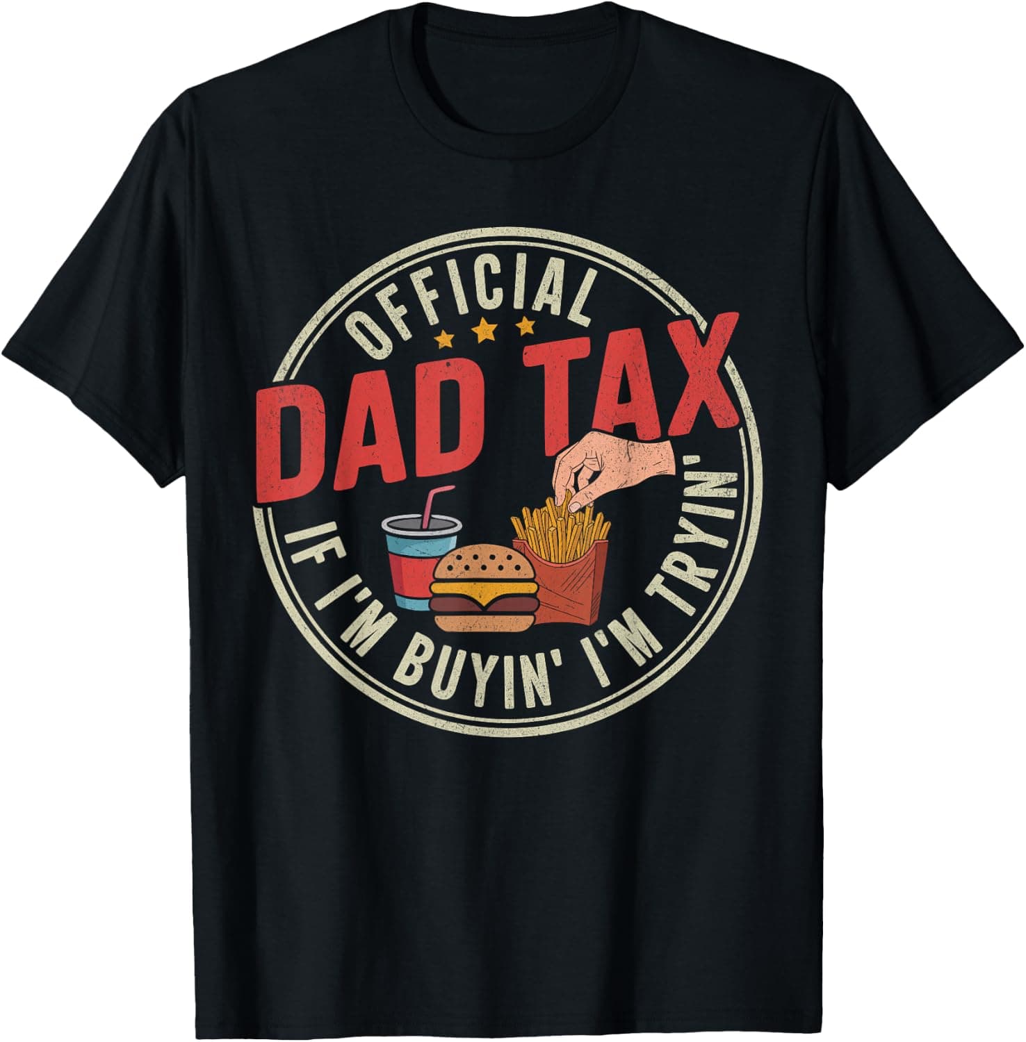 Official Dad Tax Shirt If I'm Buyin' I'm Tryin Fathers Day T-Shirt - Trending POD product with BSR 94,748