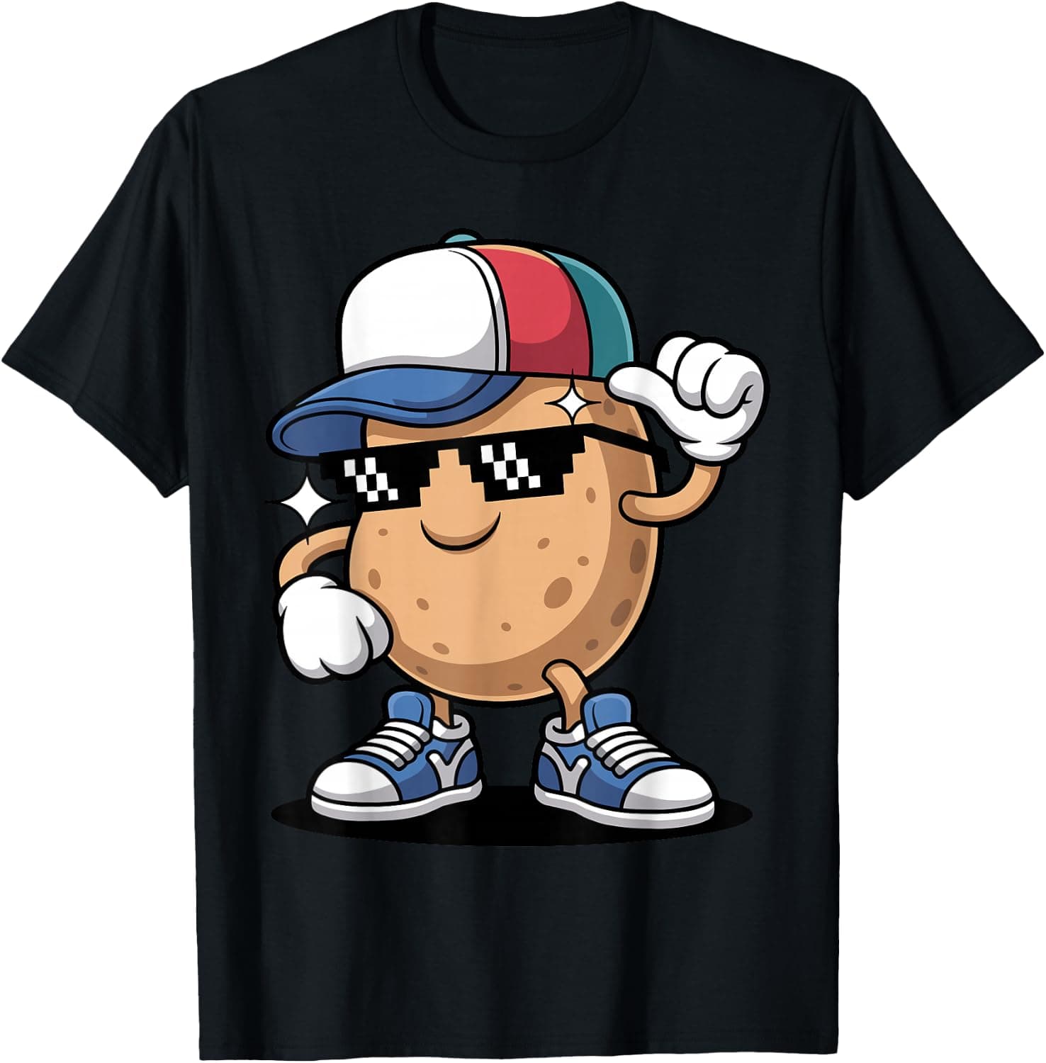 Funny Potato Novelty for Men Women Adult Kids Potato Lover T-Shirt - Trending Amazon merch on demand shirt with BSR 2,432,350