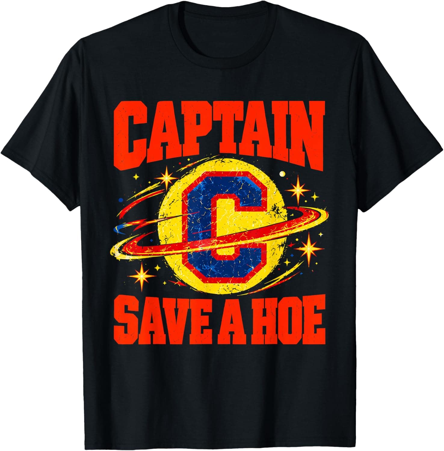 Captain Save a Hoe Costume Halloween T-Shirt - Trending Amazon merch on demand shirt with BSR 1,231,977