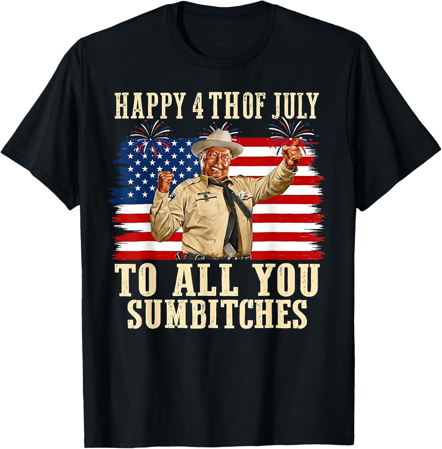 Happy 4th of July to All You Sumbitches Patriotic American T-Shirt - Trending POD product with BSR 143,943