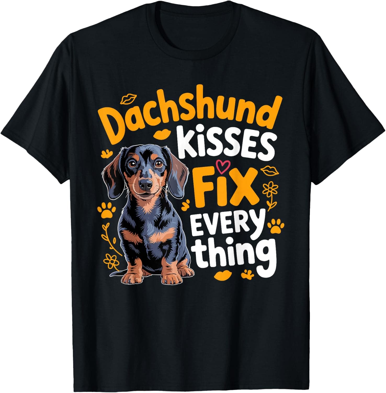 Cute Dachshund Art for Men Women Weenie Dog Dachshund Lover T-Shirt - Trending Amazon merch on demand shirt with BSR 1,749,226
