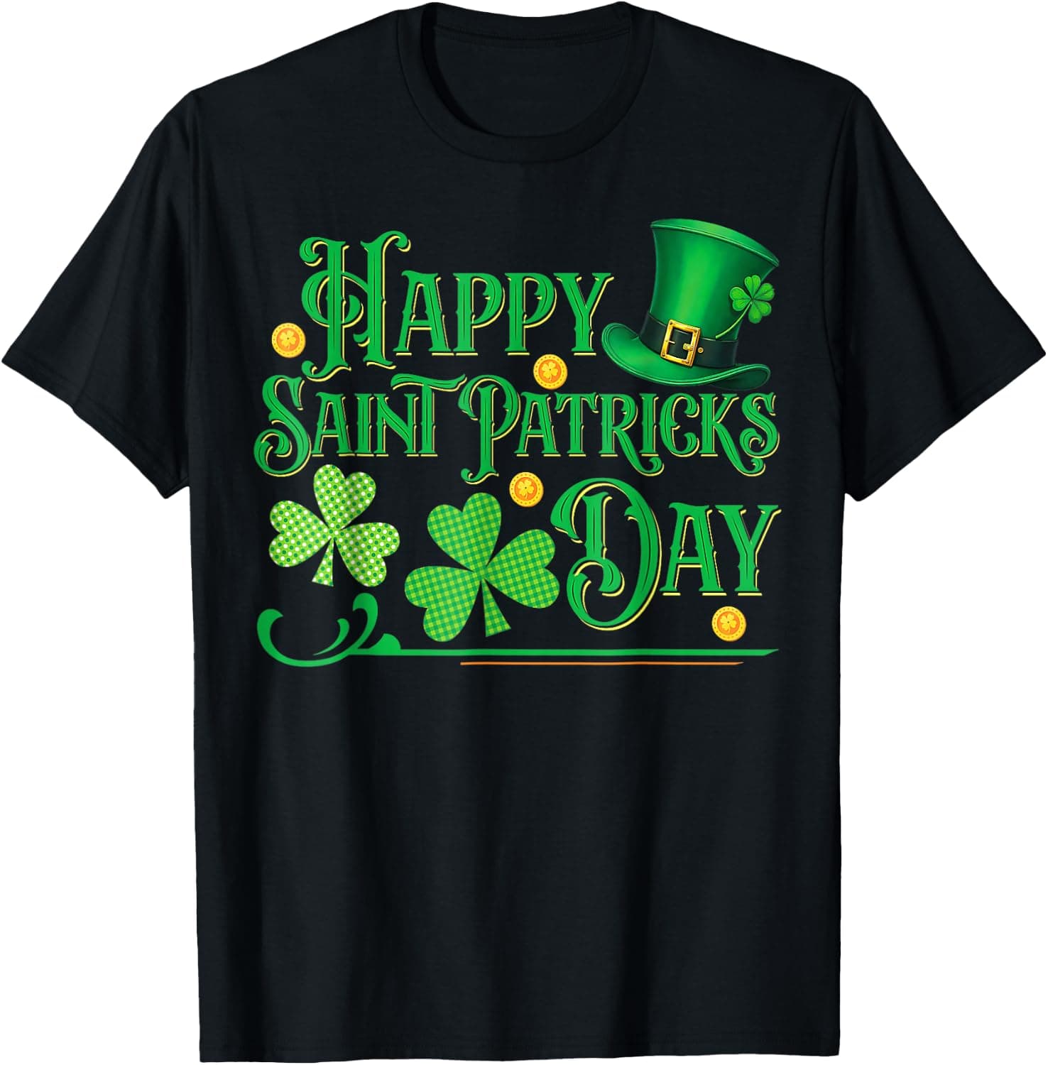St Patricks Shamrock Happy Saint Patricks Day Men Dad Kids T-Shirt - Trending POD product with BSR 54,186