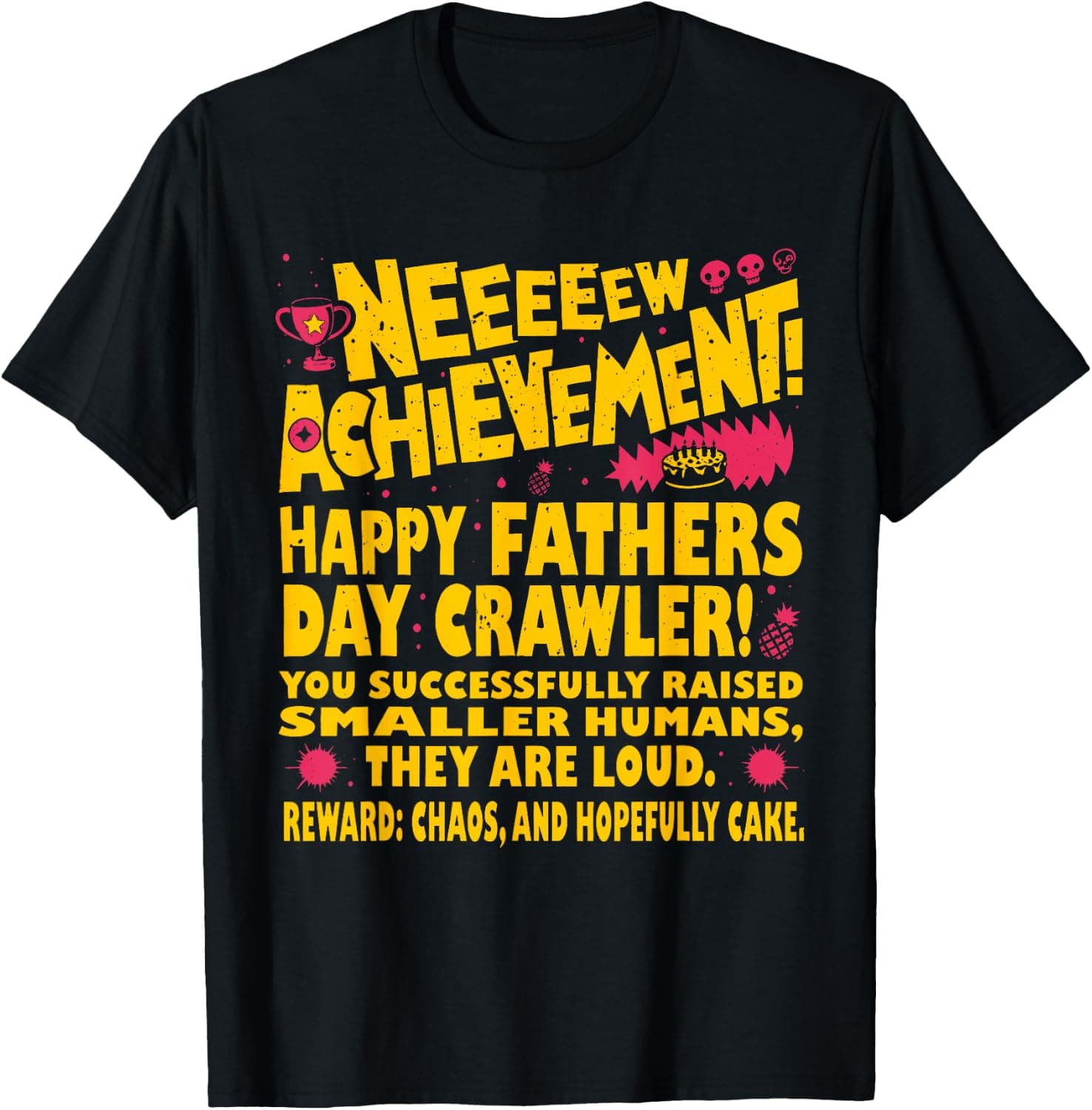 Happy Fathers Day Crawler New Achievement Gamer Dad USA T-Shirt - Trending POD product with BSR 137,956