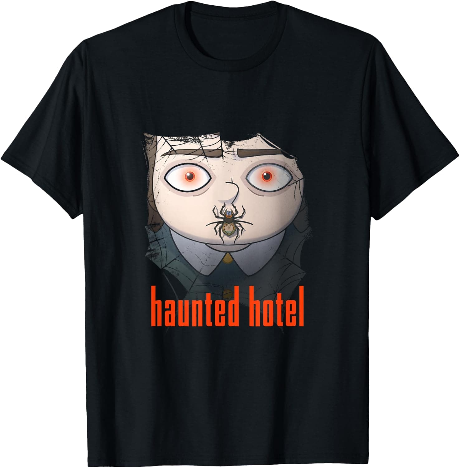 Haunted Hotel Abaddon Spider Undervale Officially Licensed T-Shirt - Trending Amazon merch on demand shirt with BSR 559,382