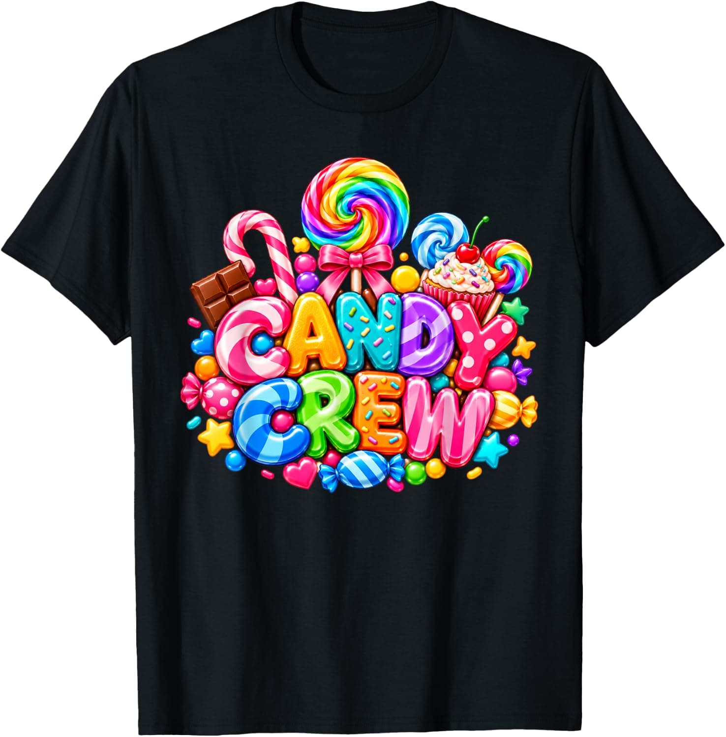 Candy Crew Candy Costume Women Candy Land Kids Sweetie T-Shirt - Trending Amazon merch on demand shirt with BSR 1,096,143
