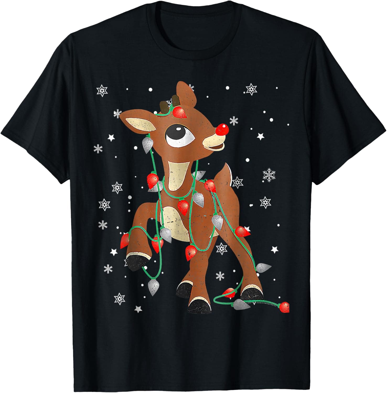 Cute Rudolph The Red Nose Reindeer for Kids Christmas T-Shirt - Trending Amazon merch on demand shirt with BSR 941,242