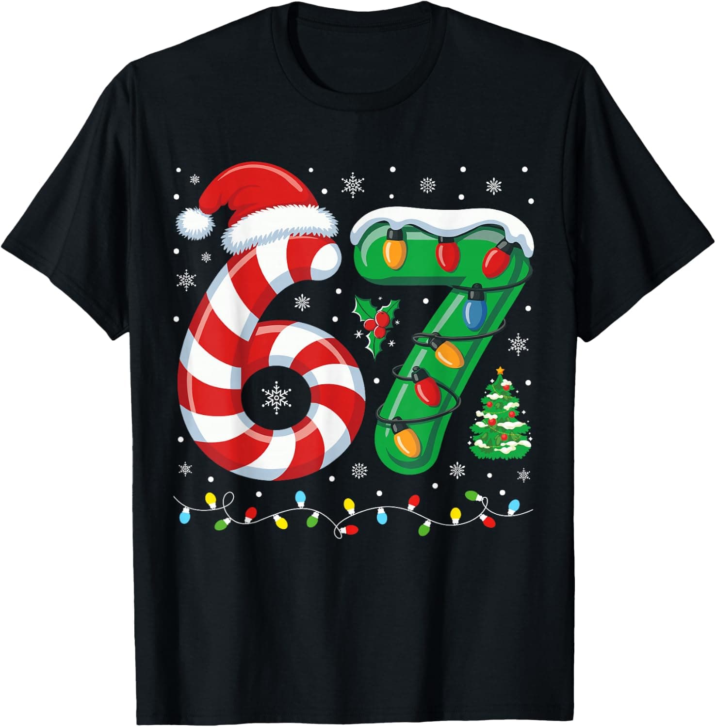 Most Likely to Say 67 Christmas Matching 7 6 Family Xmas T-Shirt - Trending POD product with BSR 116,638