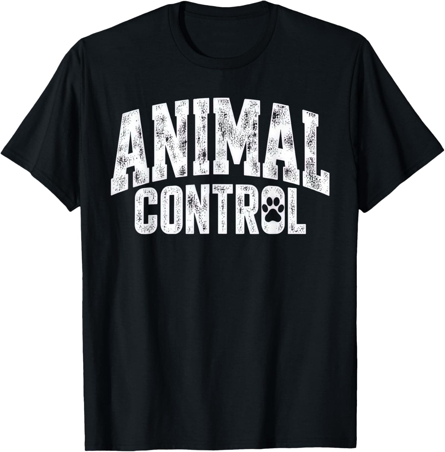 Animal Control Distressed Text Halloween Costume T-Shirt - Trending Amazon merch on demand shirt with BSR 764,621