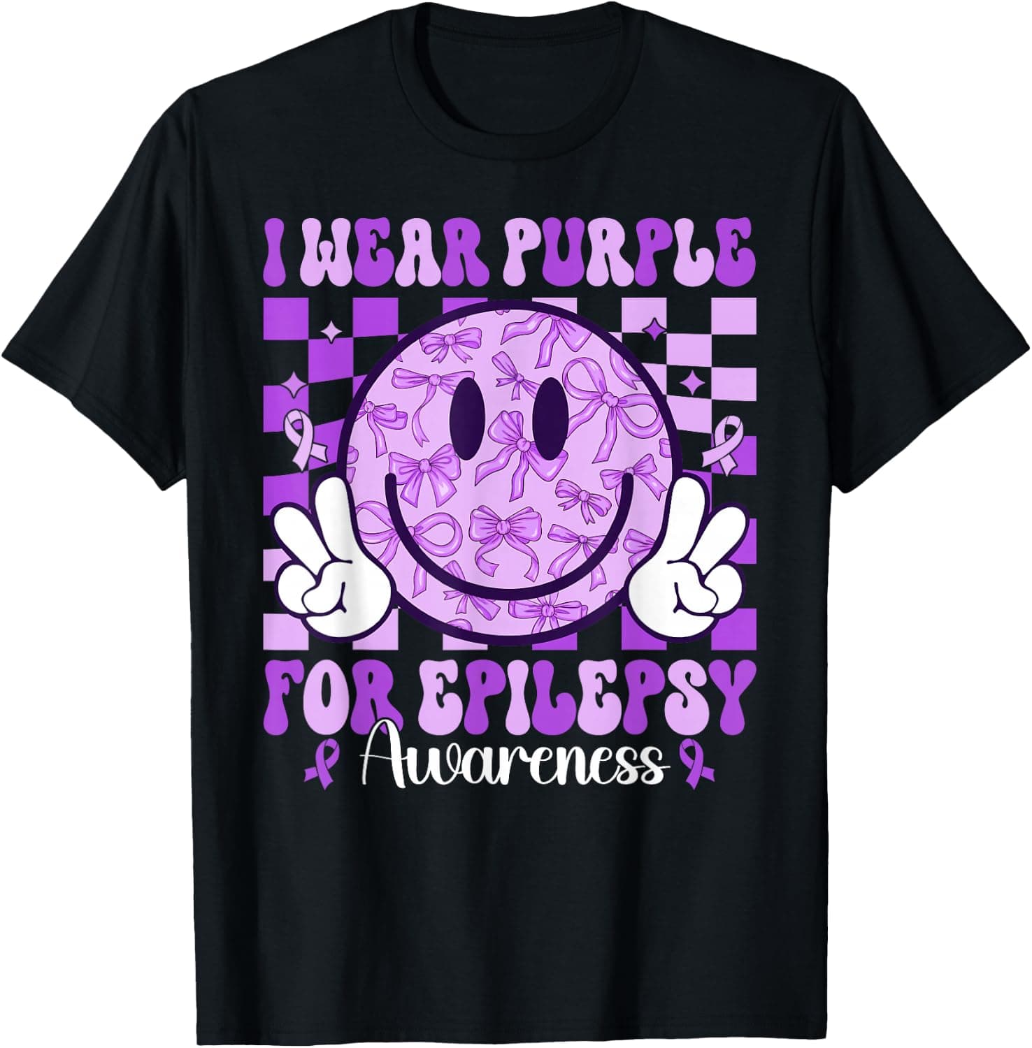 I Wear Purple for Epilepsy Awareness Toddler Girls Kids Cute T-Shirt - Trending Amazon merch on demand shirt with BSR 1,188,724