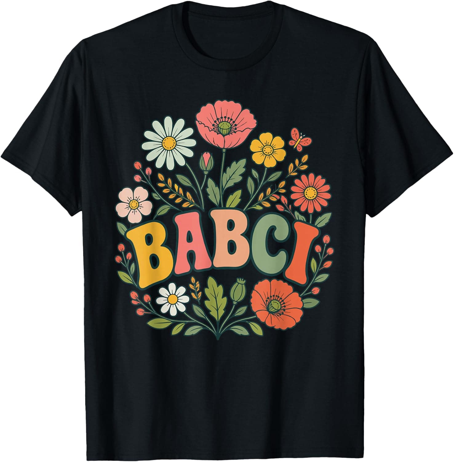 Babci Art for Grandma Nana Women Mother Day Polish Babci T-Shirt - Trending Amazon merch on demand shirt with BSR 1,711,517