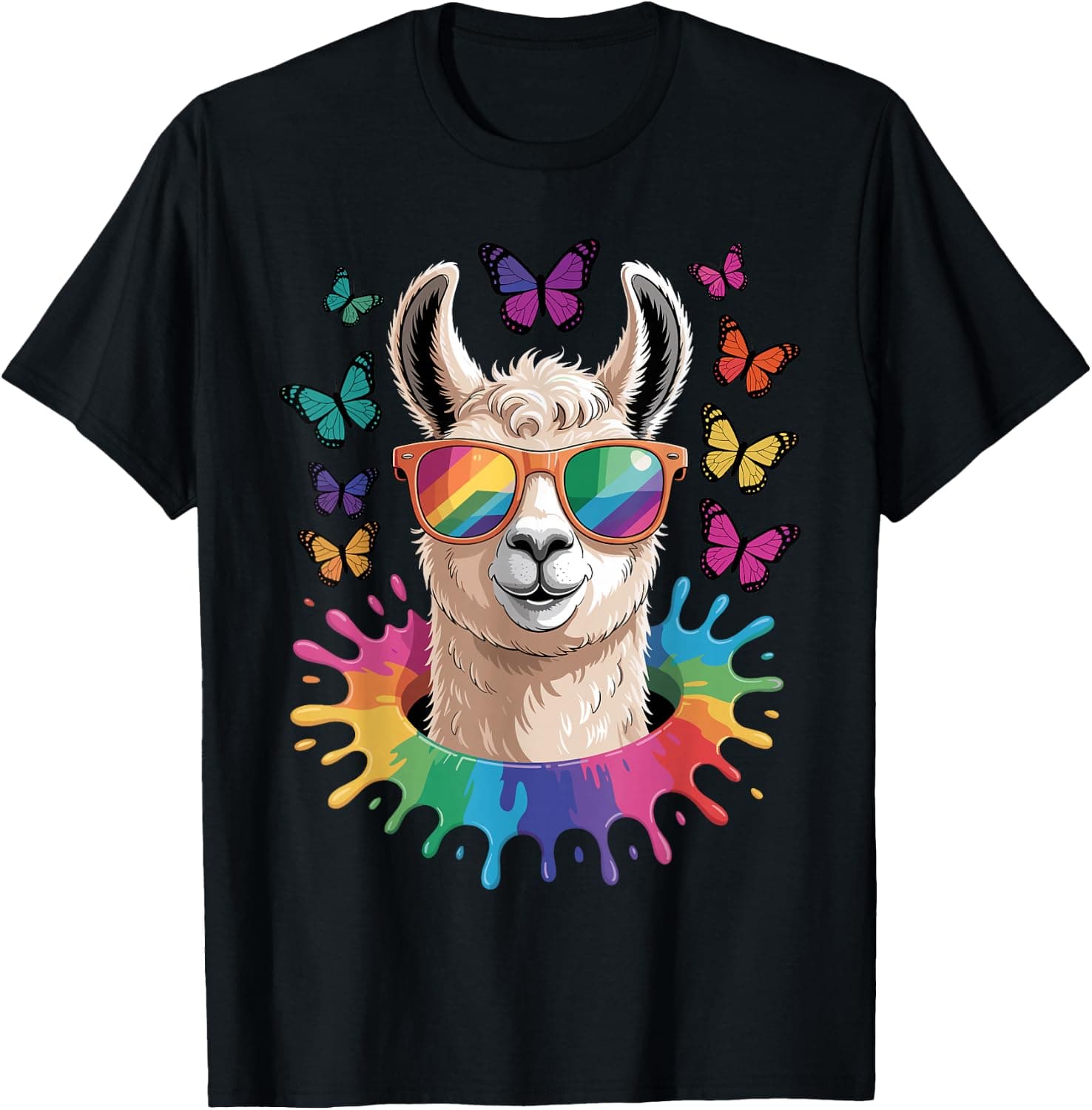 Funny Llama Design for Men Women Kids Llama Lover Gag Llama T-Shirt - Trending Amazon merch on demand shirt with BSR 3,103,133