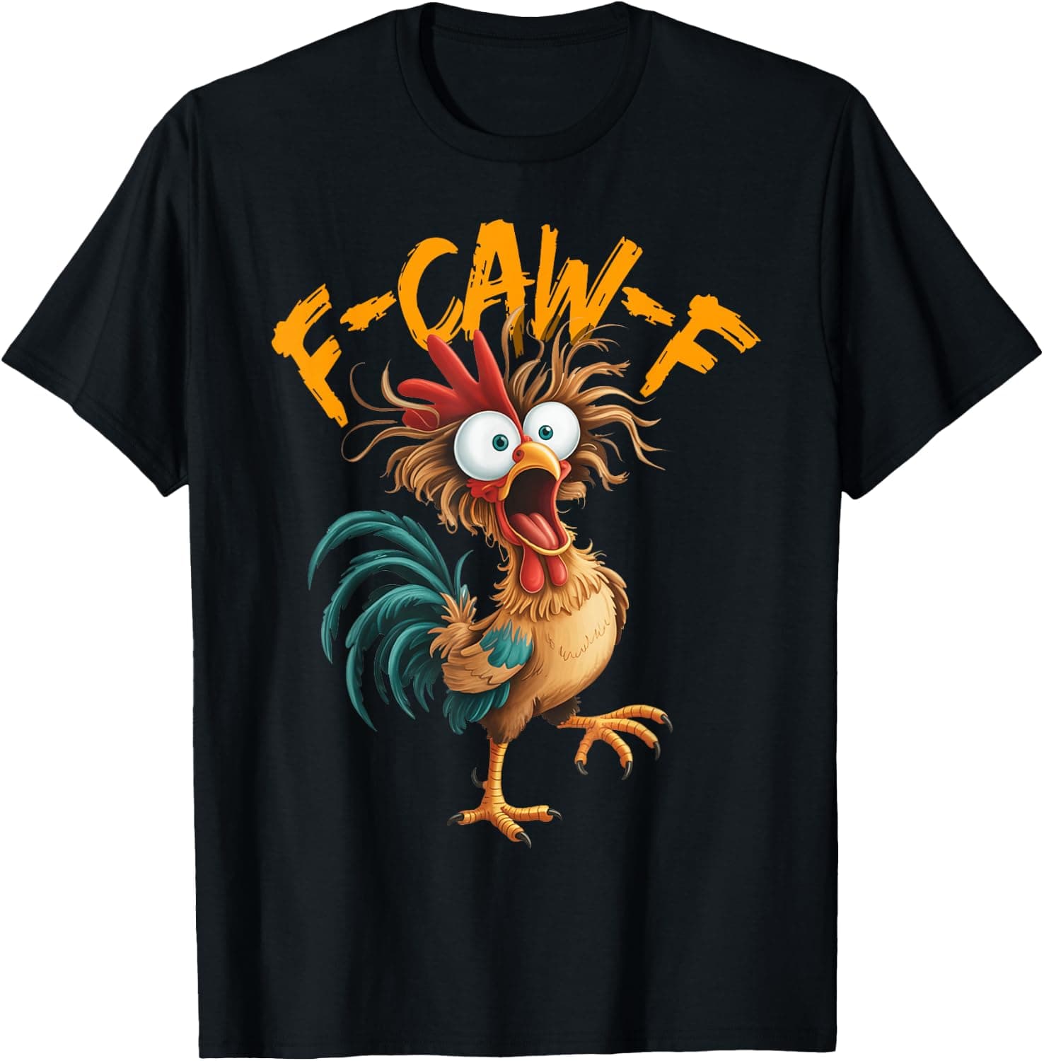F Caw F Rooster Funny Bird Chicken Whisperer Fawk Kids T-Shirt - Trending POD product with BSR 217,439