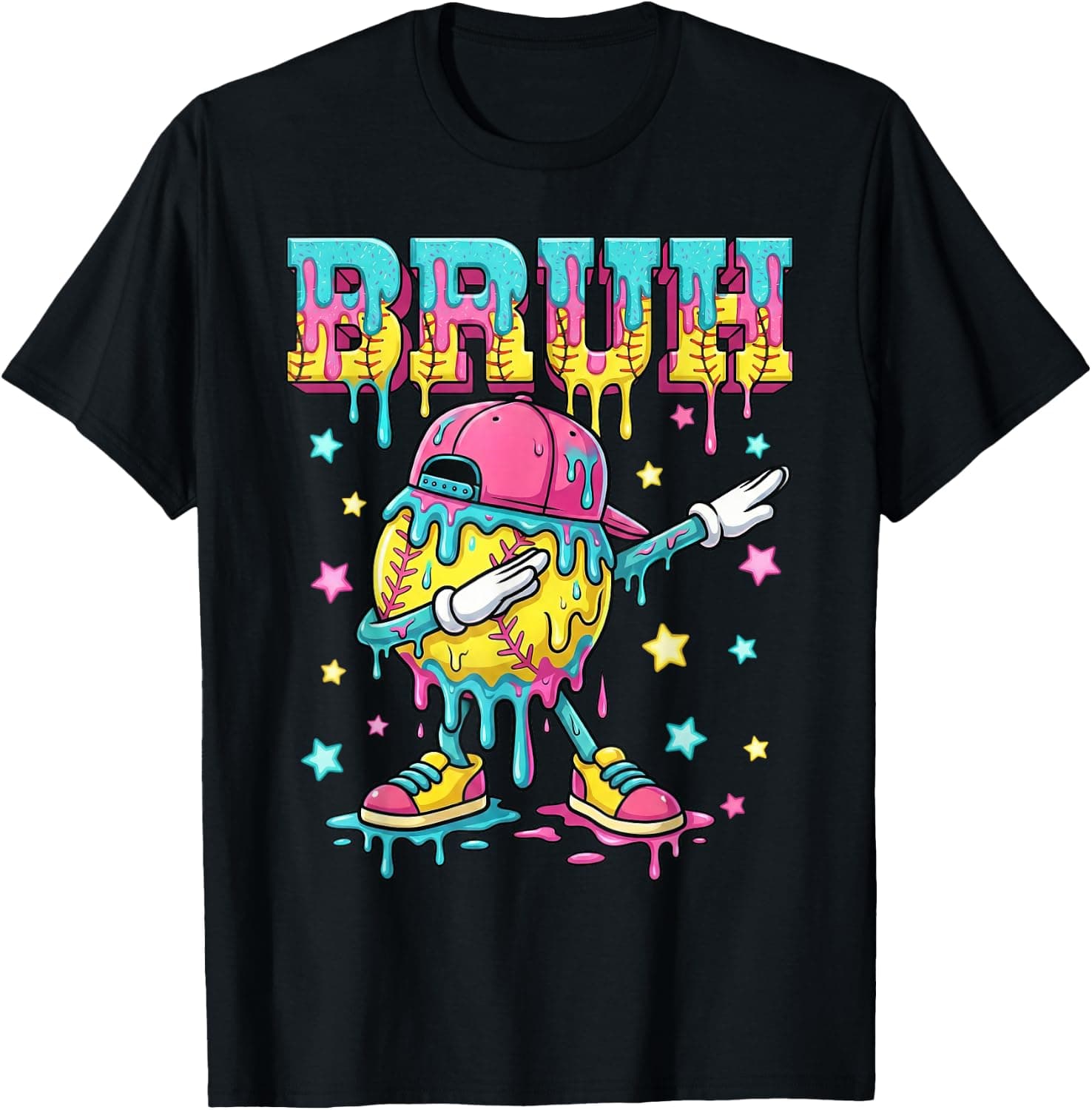 Baseball Life Style Apparel Youth Drip Softball for Boys Kid T-Shirt - Trending POD product with BSR 120,992