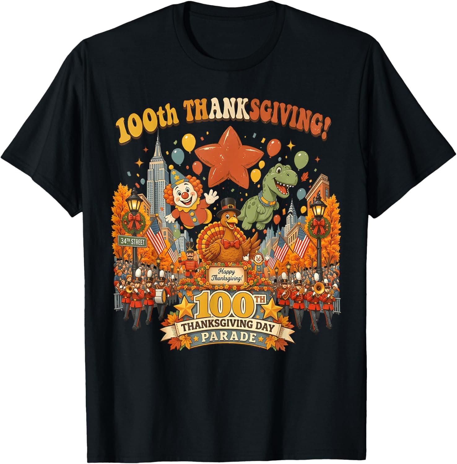 100th Anniversary Thanksgiving Day Parade T-Shirt - Trending Amazon merch on demand shirt with BSR 1,348,837